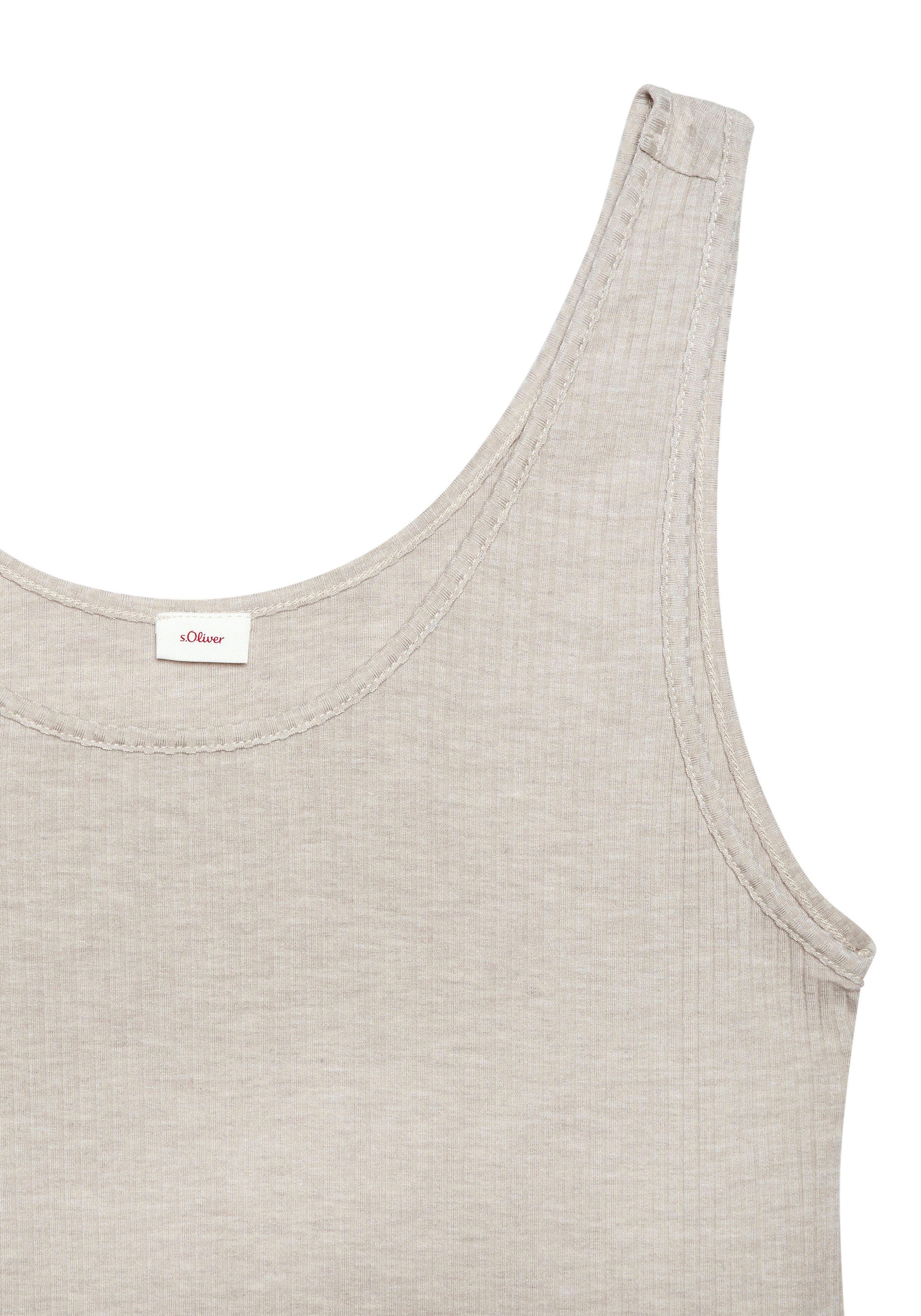 s.Oliver RED LABEL Beachwear Pyjama top elastisch ribmateriaal