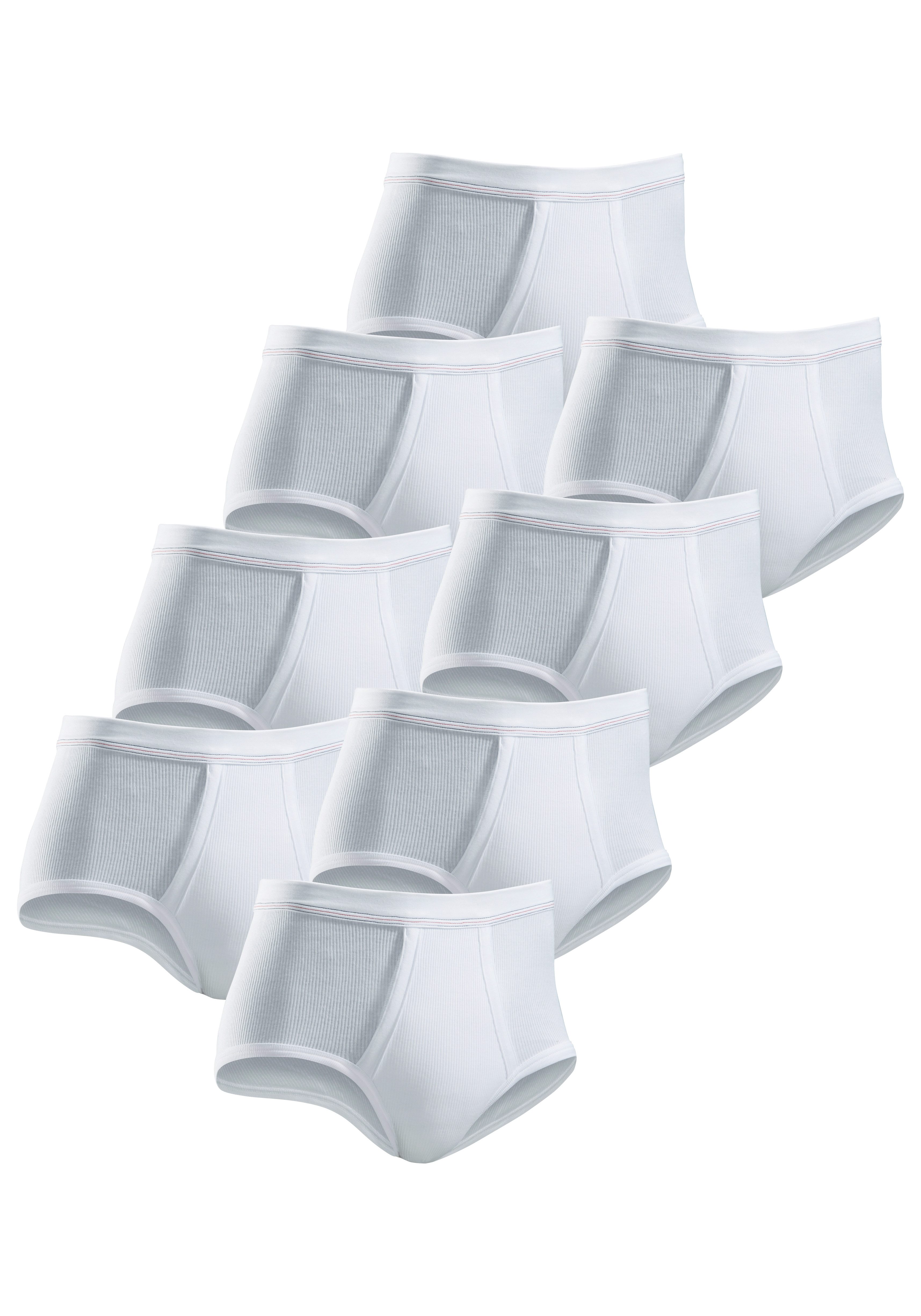 Clipper Slip eenvoudige basic voor elke dag van dubbelrib (set, 8 stuks)