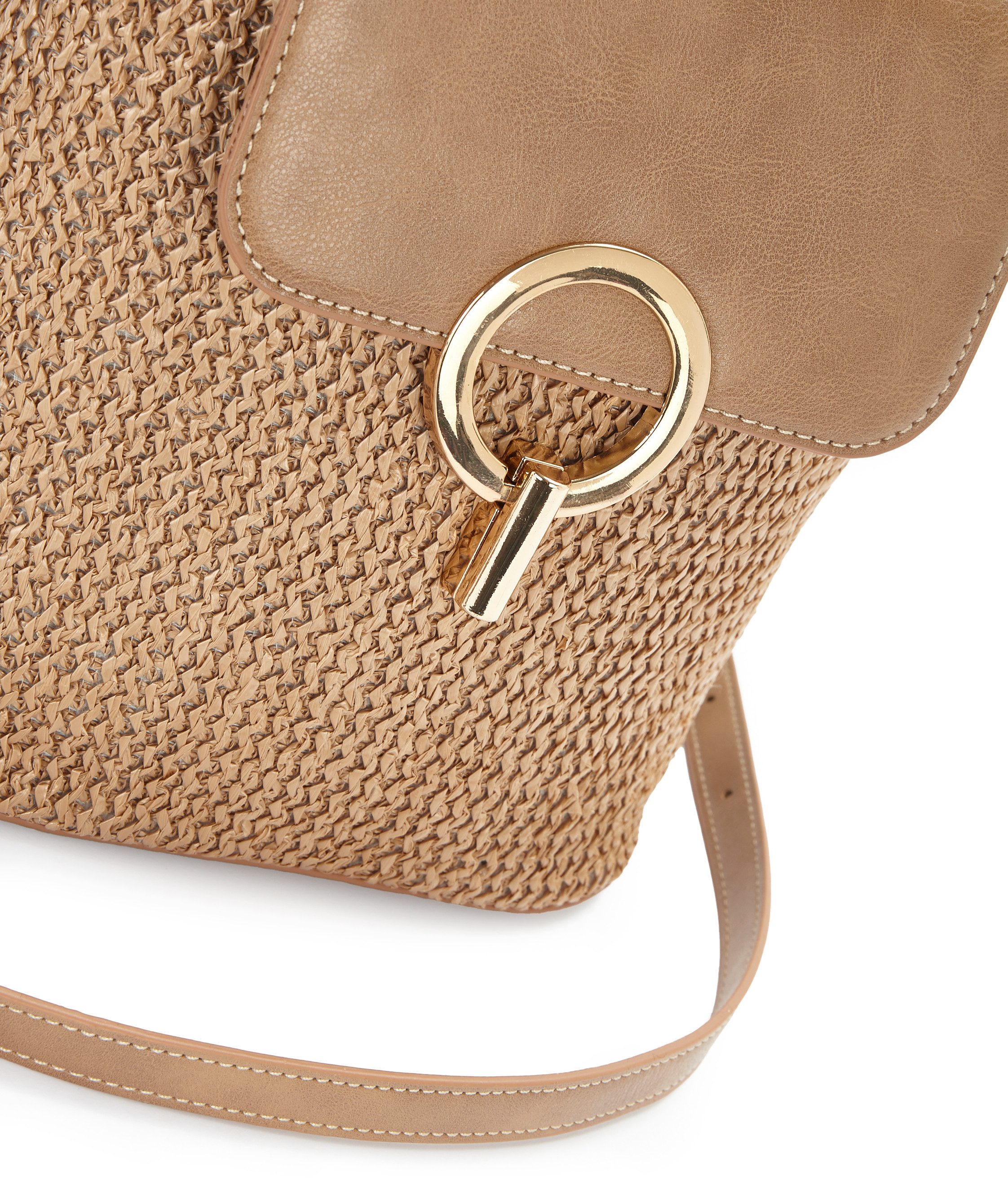 Lascana Schoudertas Strandtas, draagtas, mandtas, bast-look VEGAN