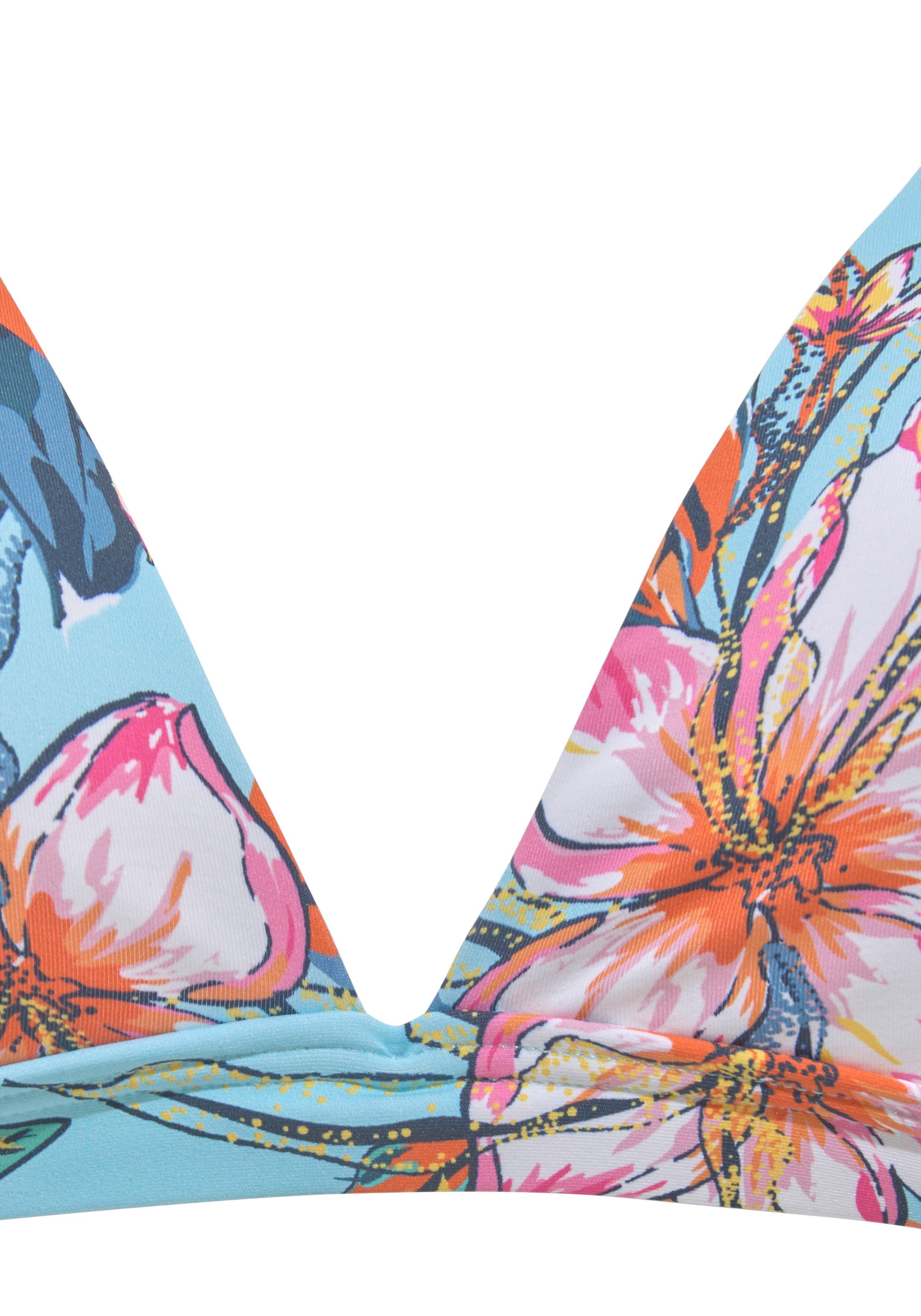 Lascana Triangel-bikinitop MALIA met tropische print