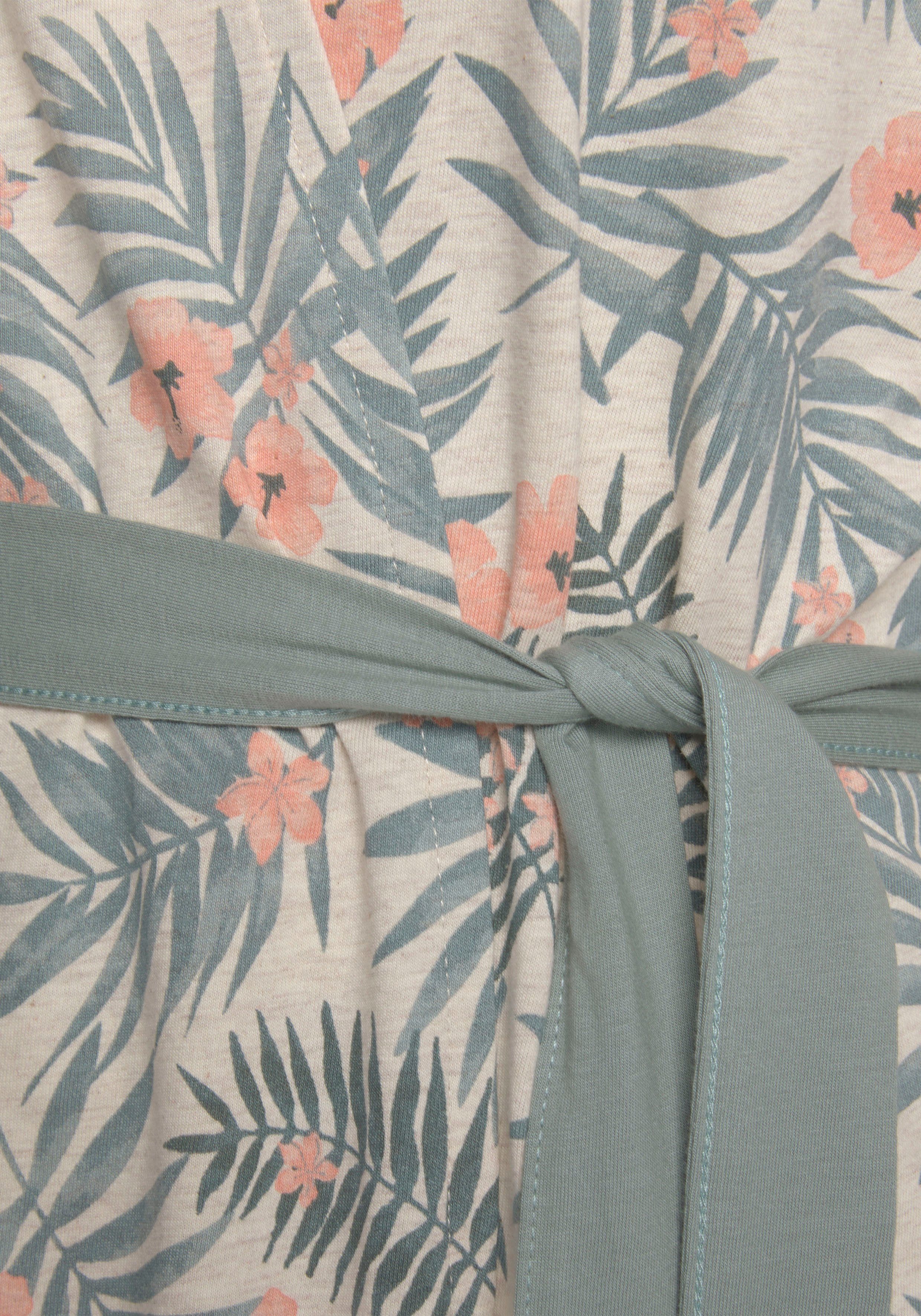 Lascana Kimono in uni en print all-over