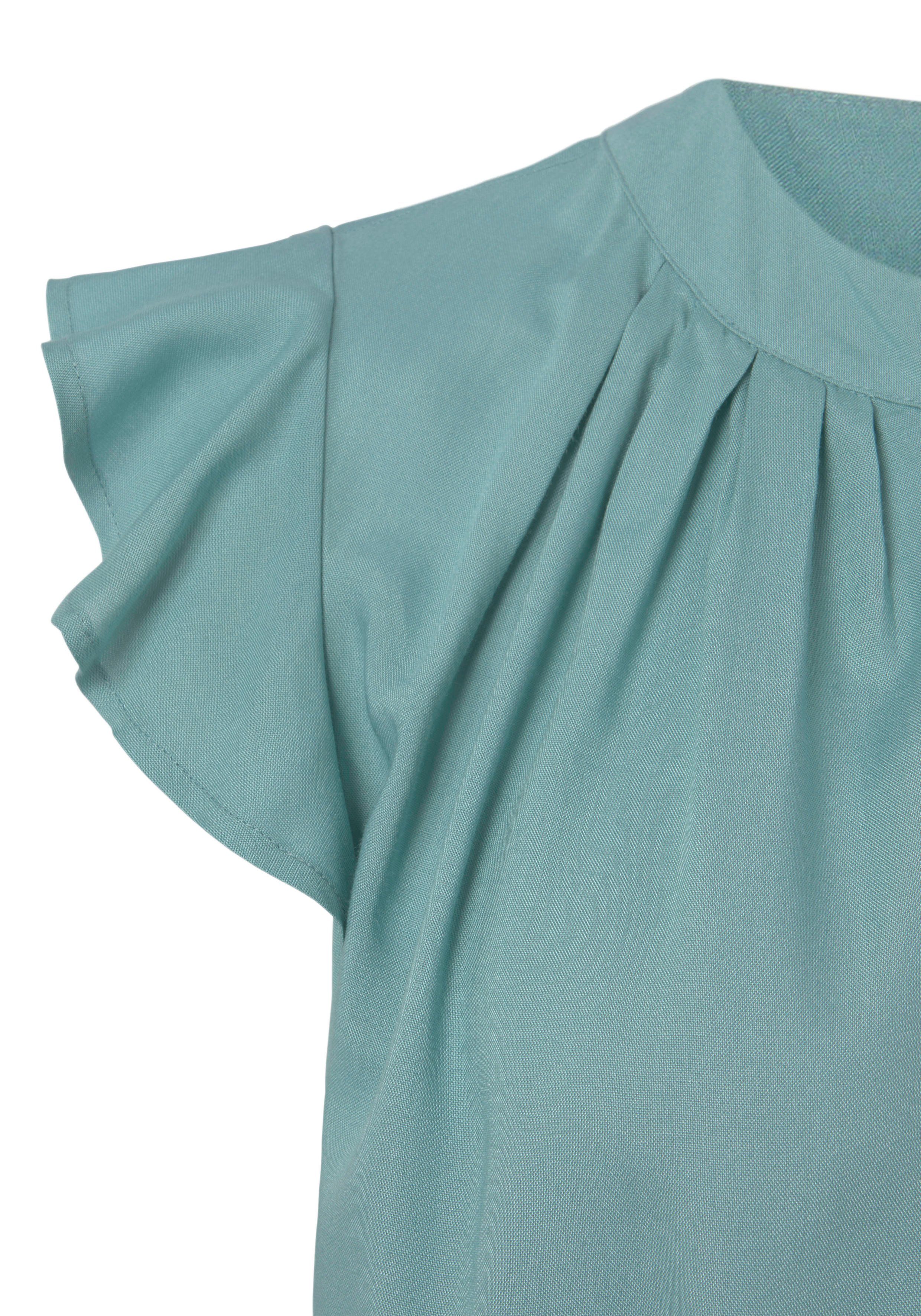 Lascana Blouse zonder sluiting met ruches-mouwen, korte mouwen blouse, elegant