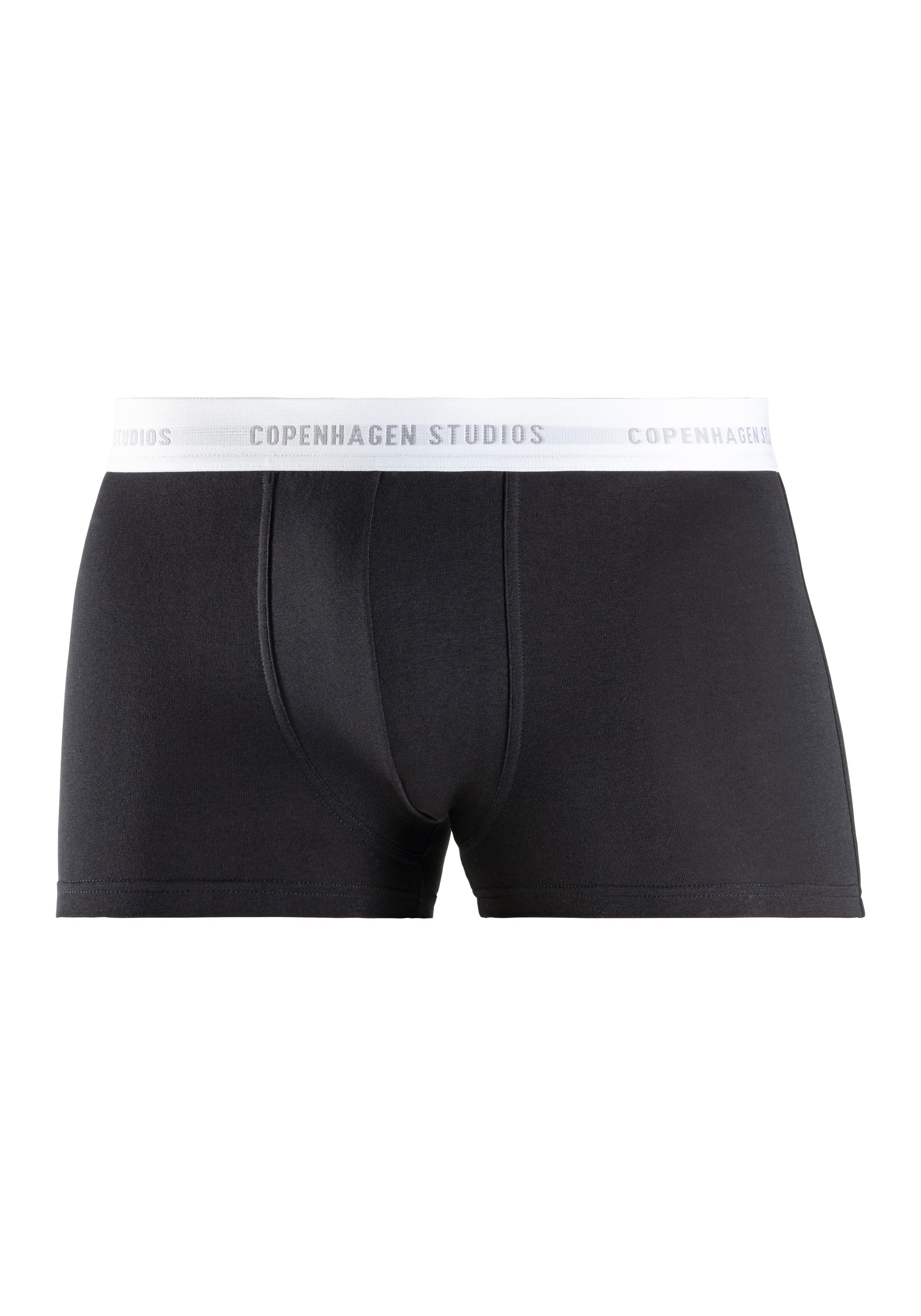 Copenhagen Studios Boxershort voor heren met witte logo-tailleband (3 stuks)