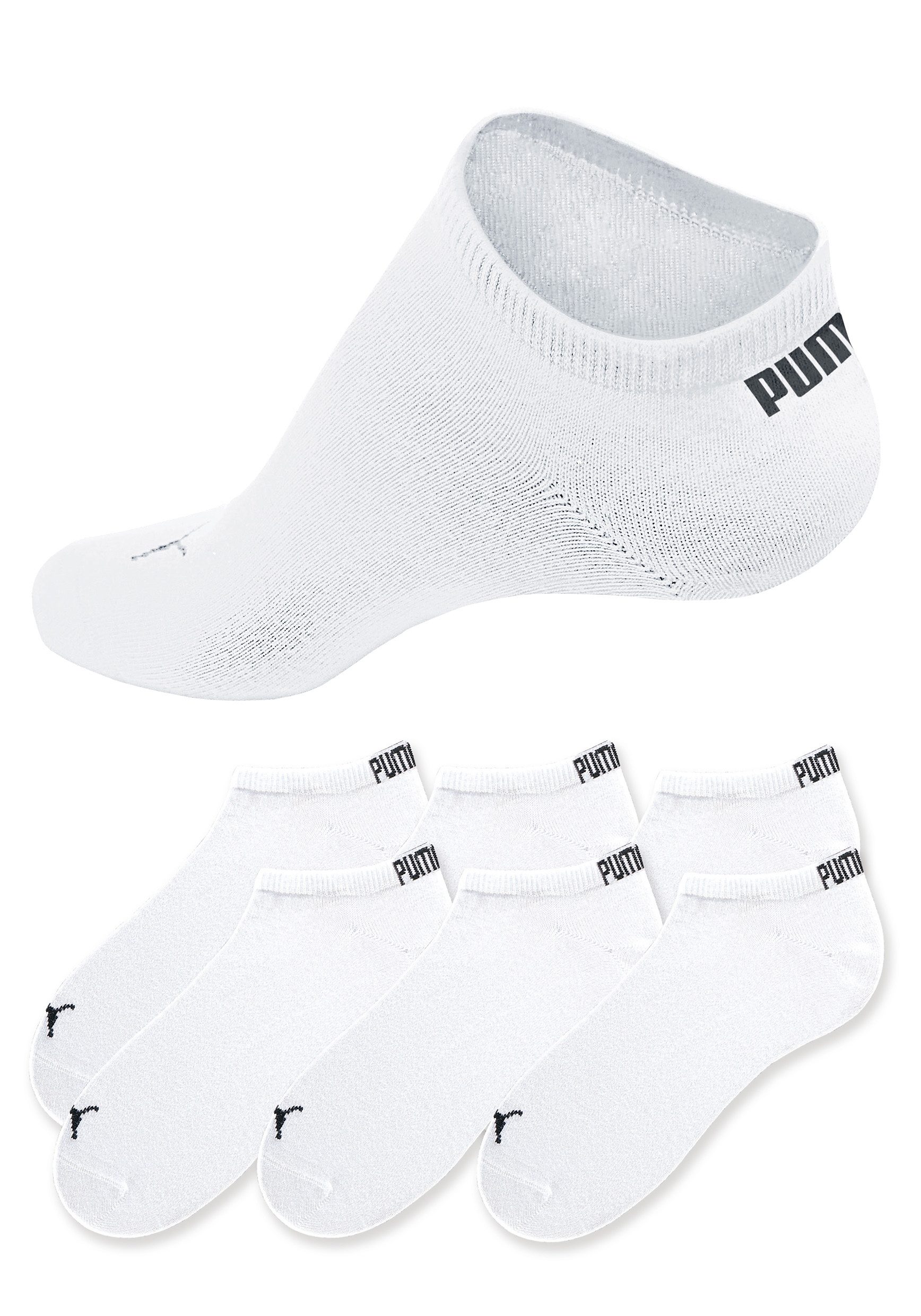 PUMA Sneakersokken met ingebreid logo (6 paar)
