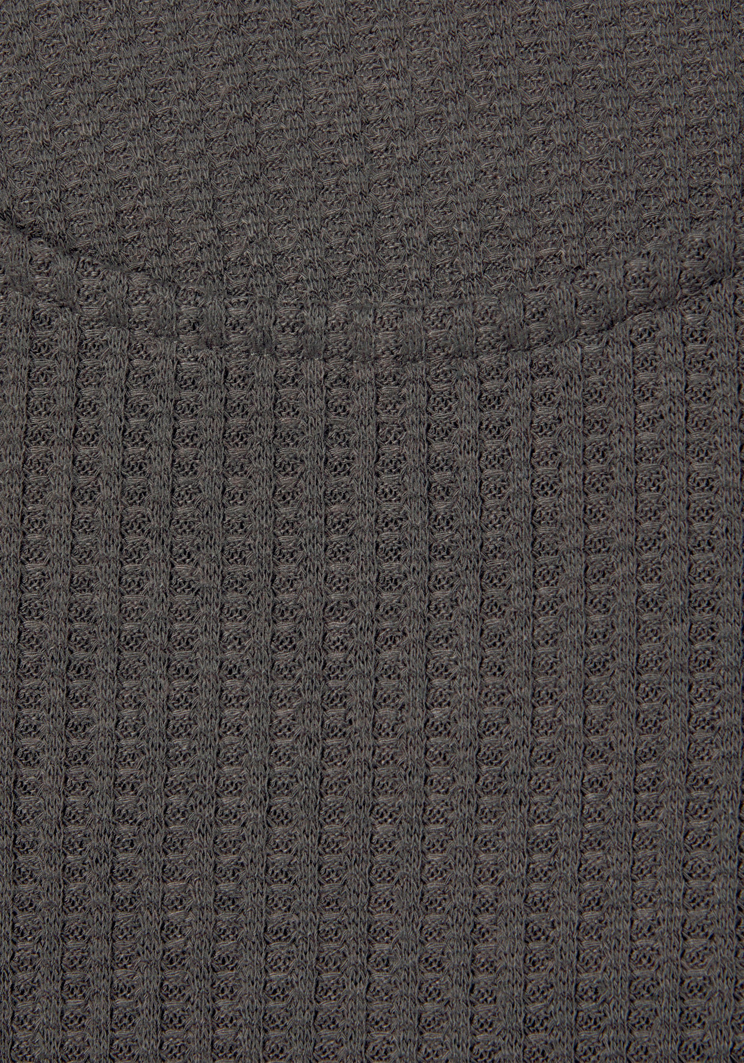 Lascana Shirt met lange mouwen In modieuze piqué-optiek van onderhoudsvriendelijke kwaliteit met viscose