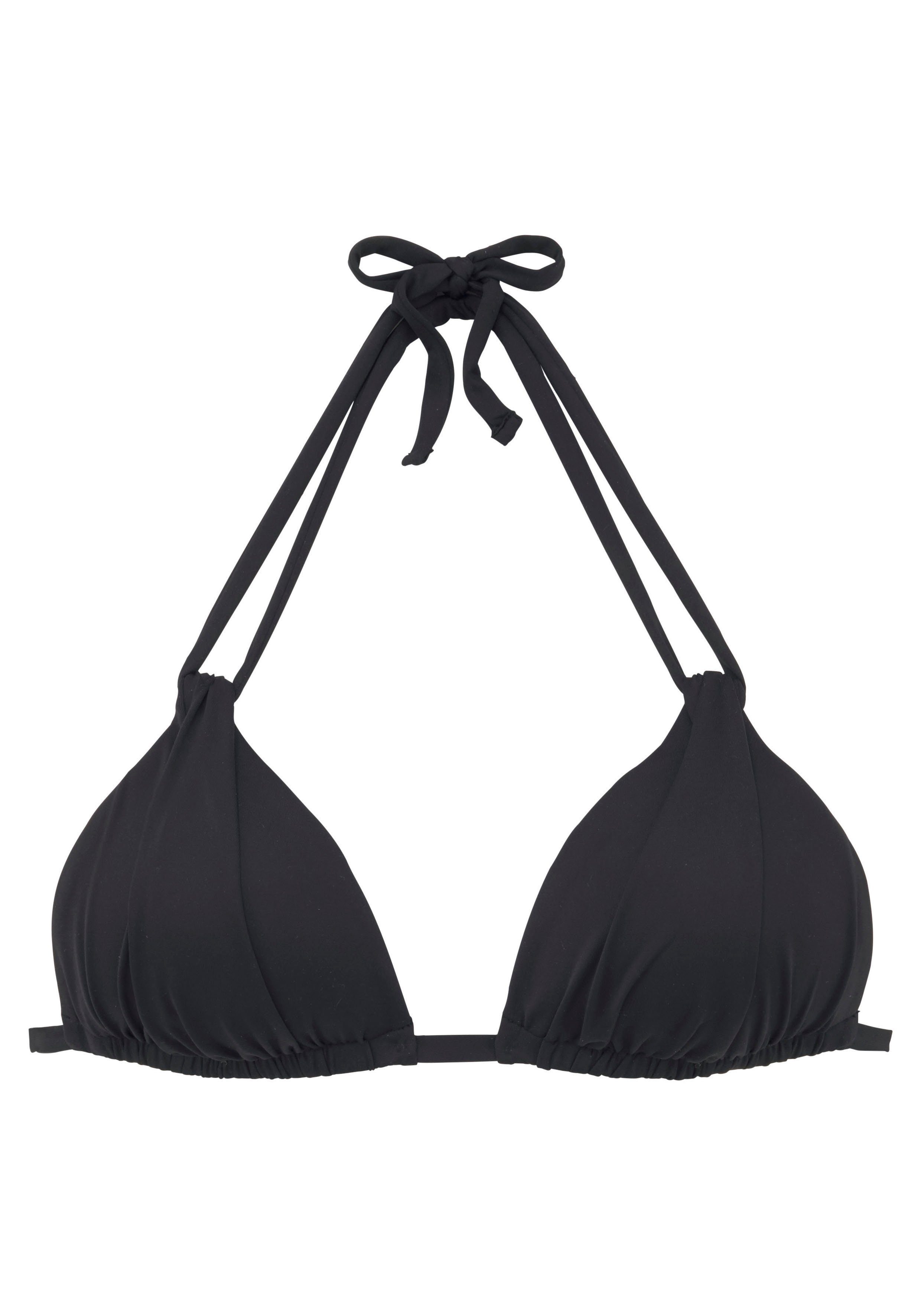 s.Oliver RED LABEL Beachwear Triangel-bikinitop Spain met plooi en dubbele bandjes