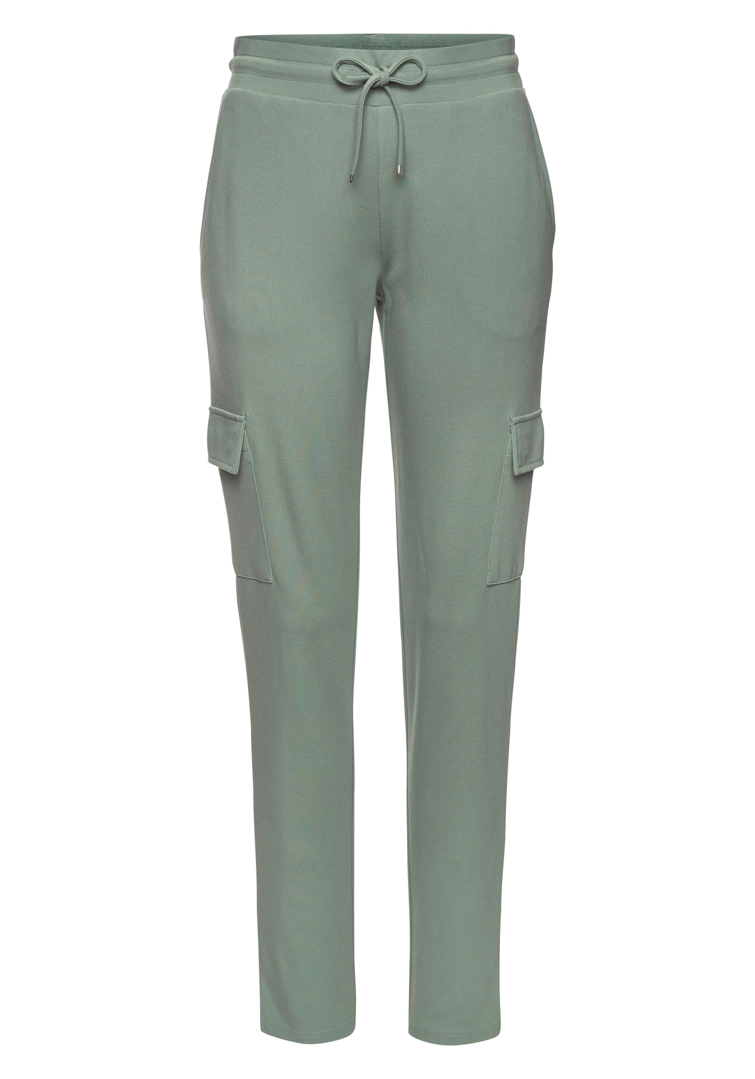 Lascana Cargobroek in zacht vloeiend materiaal, loungewear