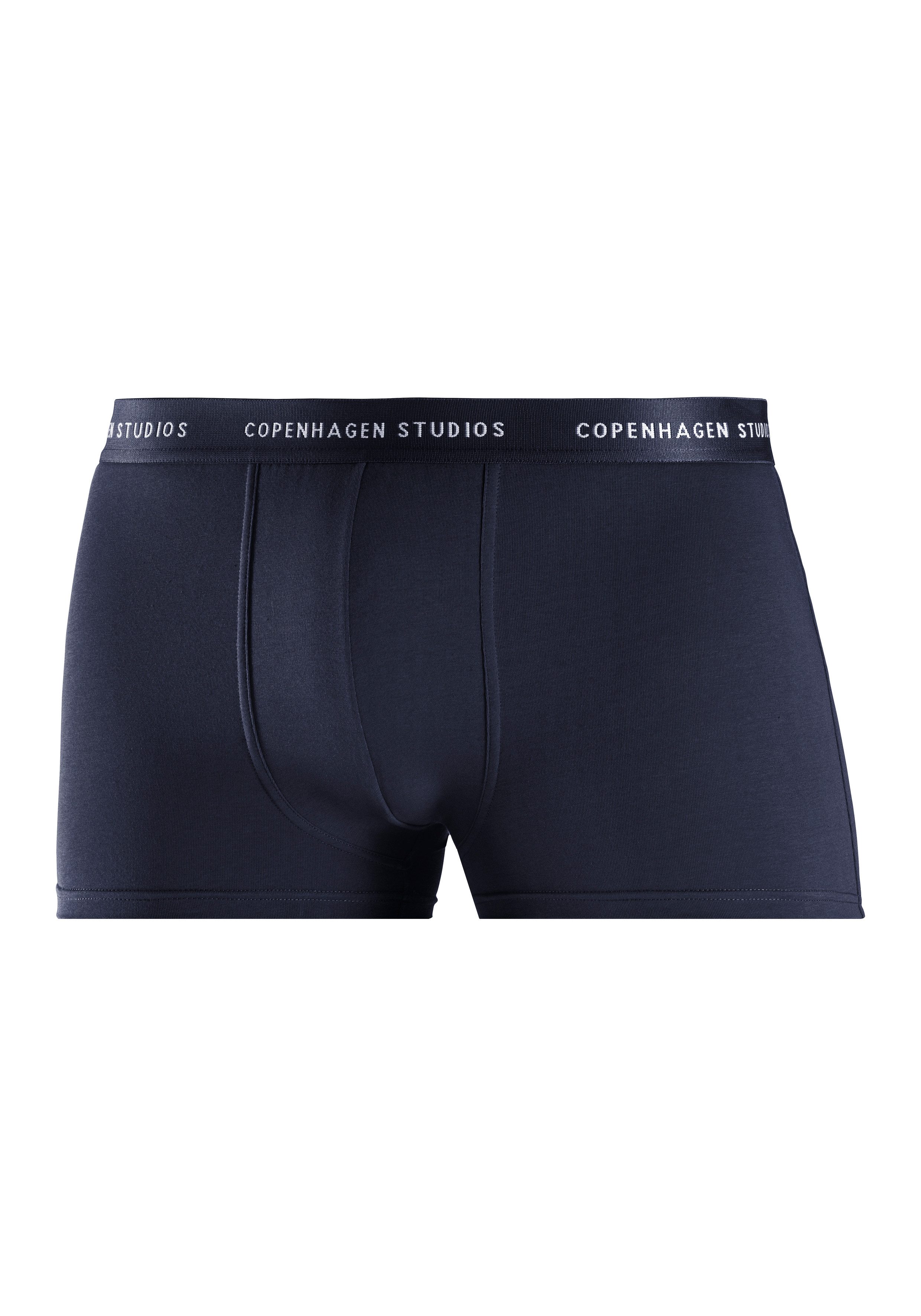 Copenhagen Studios Boxershort voor heren met gekleurde logo-tailleband (3 stuks)