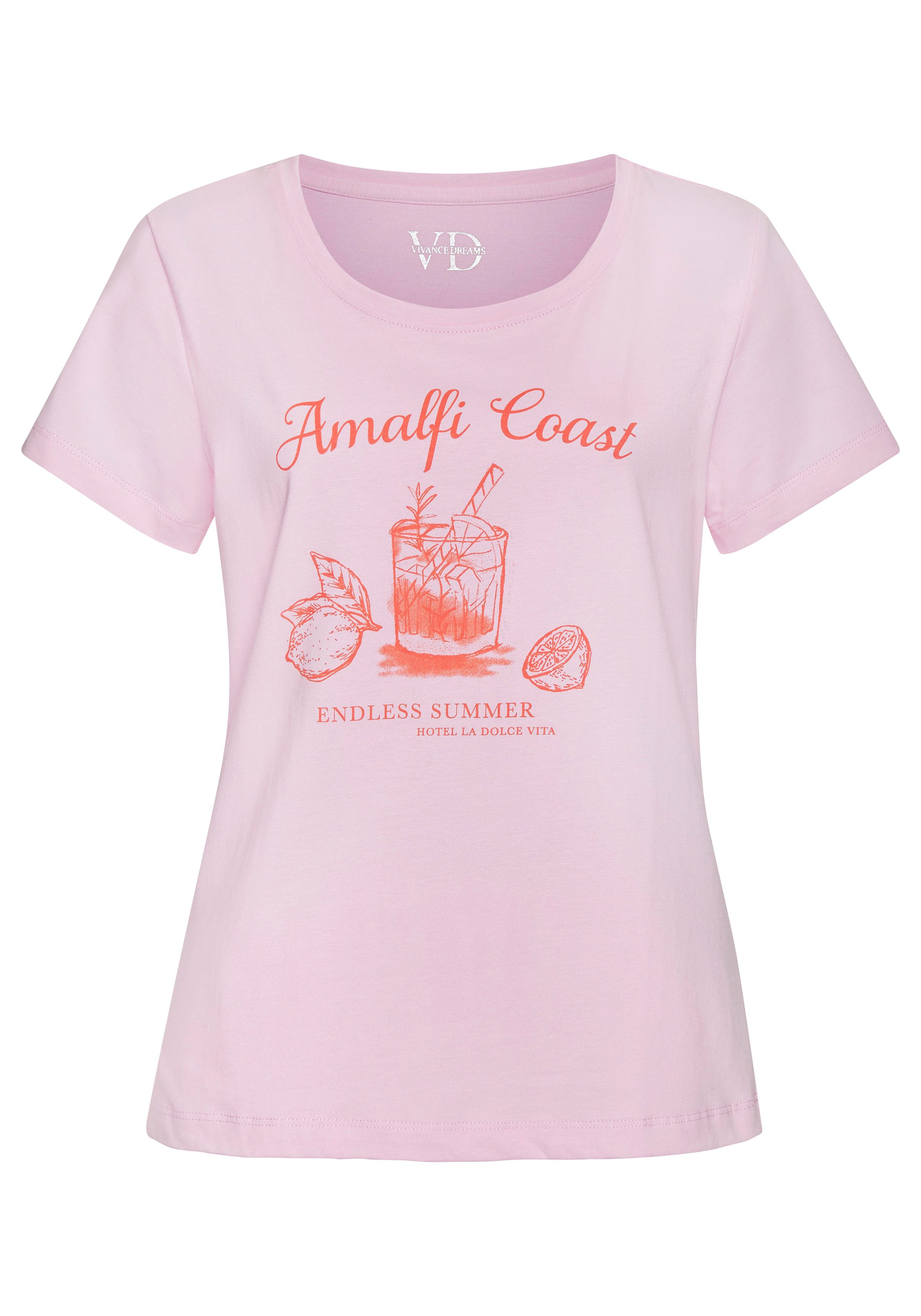 Vivance Dreams Pyjama top met mooie frontprint