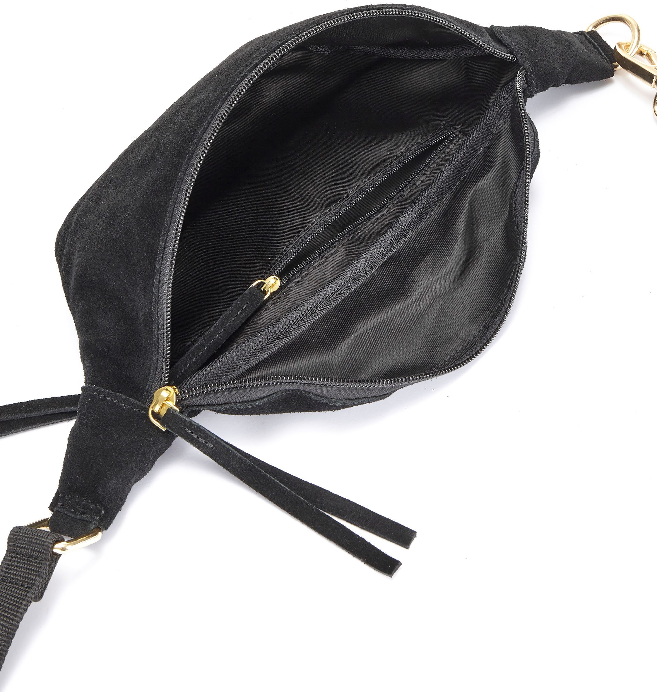 Elbsand Buiktasje Schoudertas van leer, borsttas, schoudertas, crossbody bag