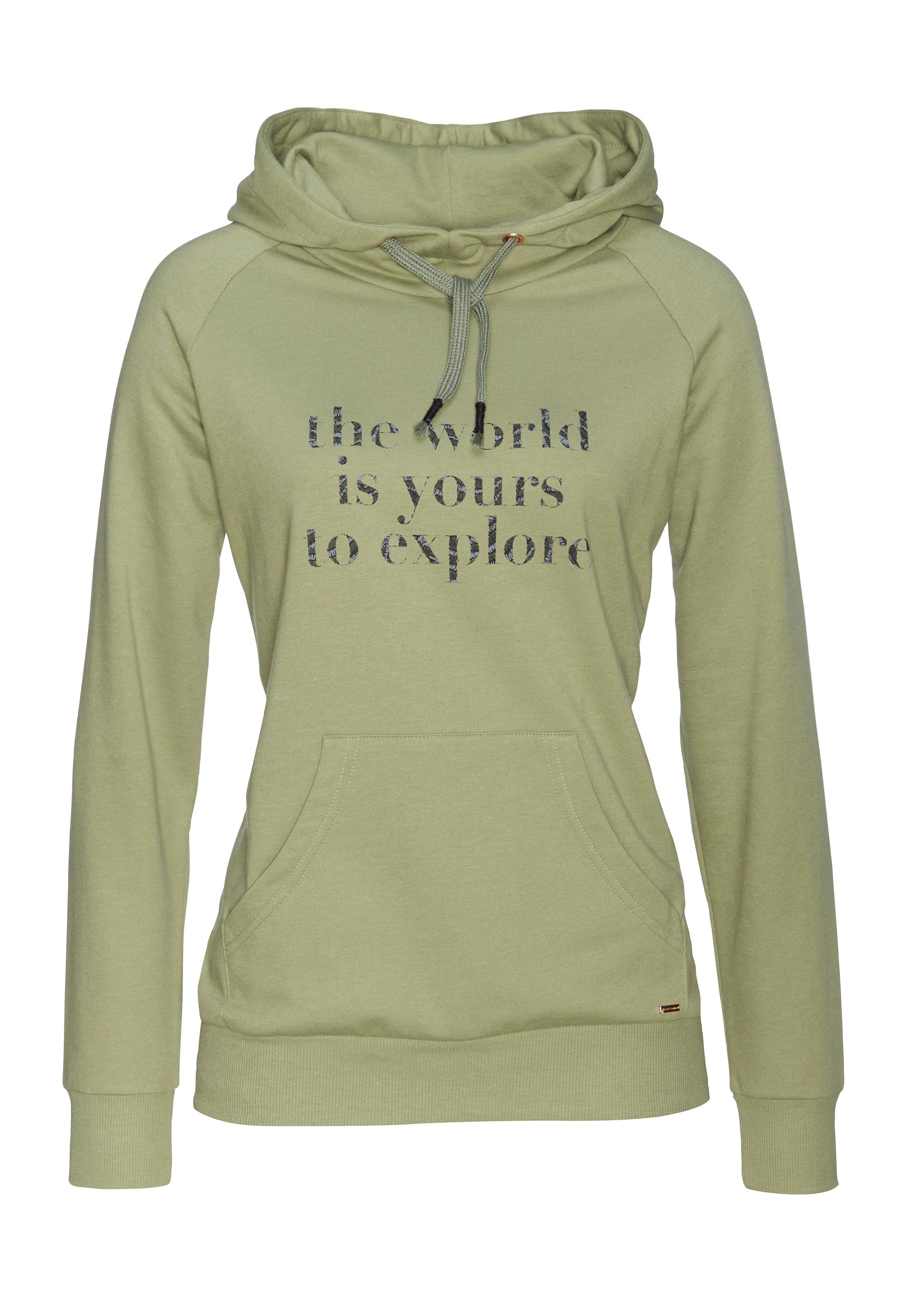 Lascana Hoodie met statement print, loungepak