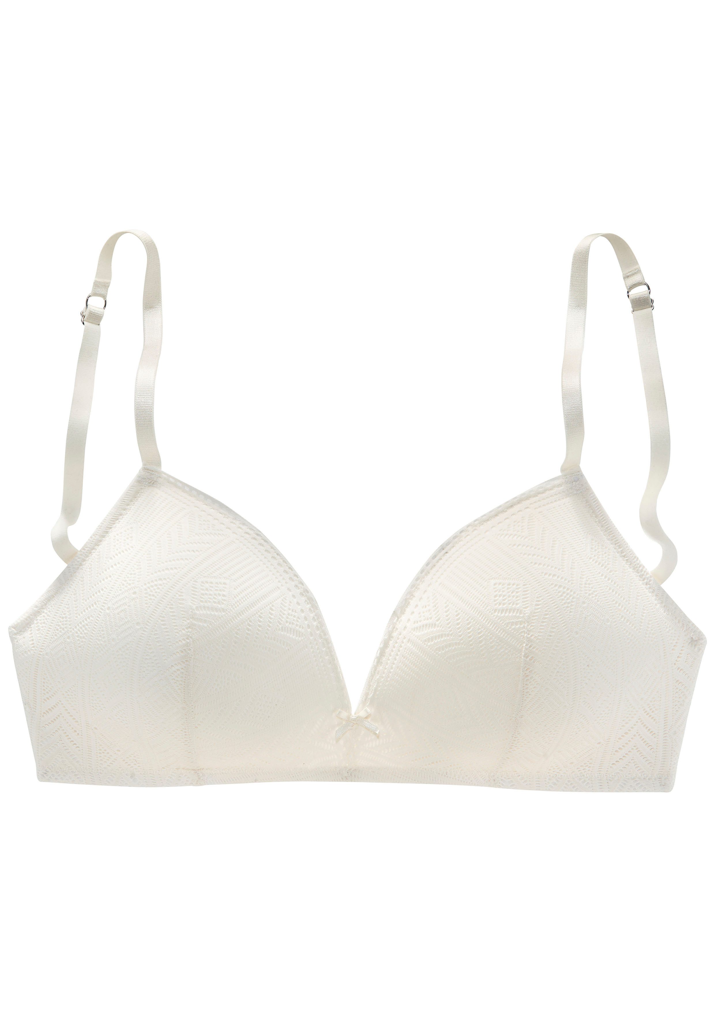 s.Oliver RED LABEL Beachwear Bralette-bh FABIENNE zonder beugel van grafisch kant, lingerie