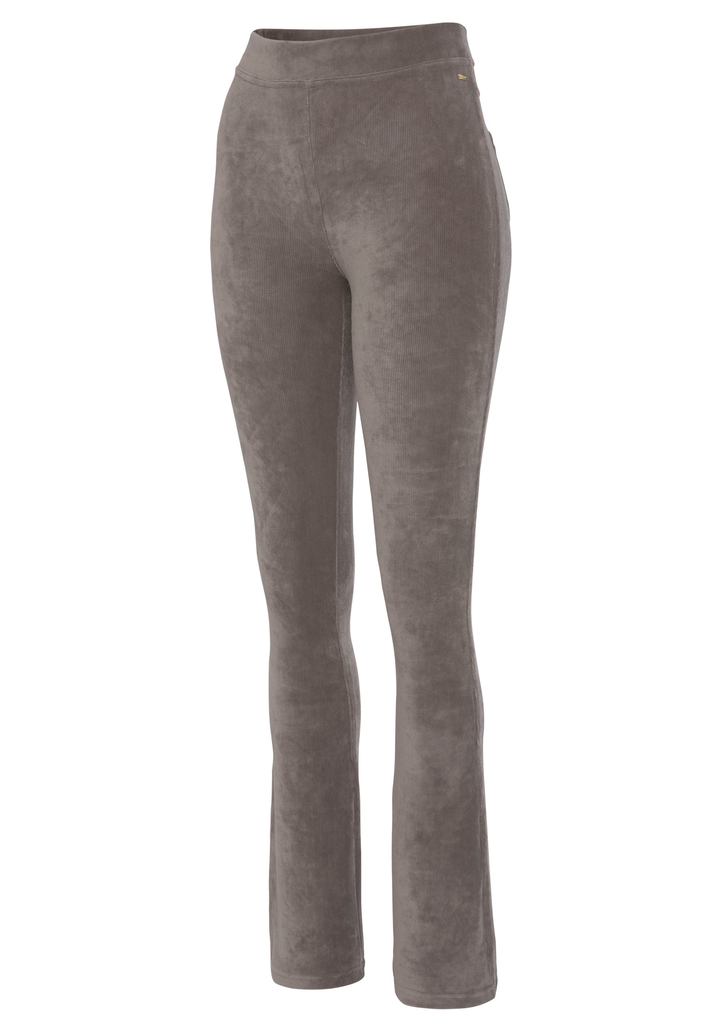 Lascana Jazzpants uit zacht materiaal in cordlook, loungewear