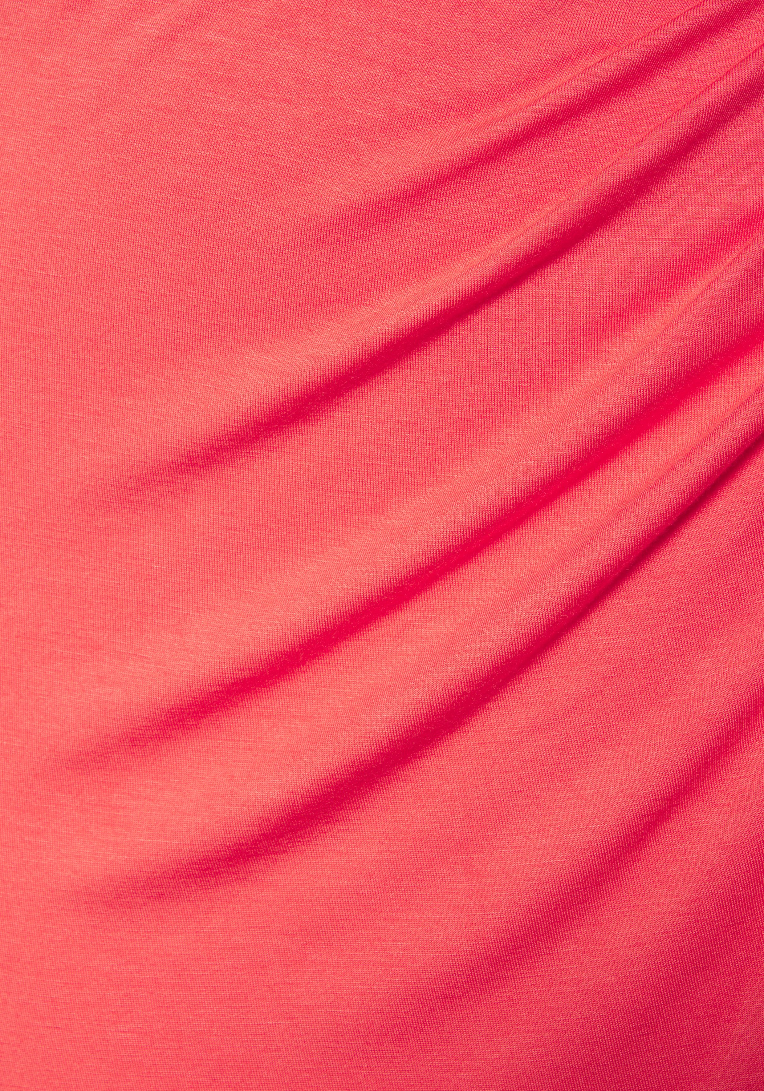 Lascana Strandjurk met rok in wikkel-look, midijurk van jersey, zomerjurk
