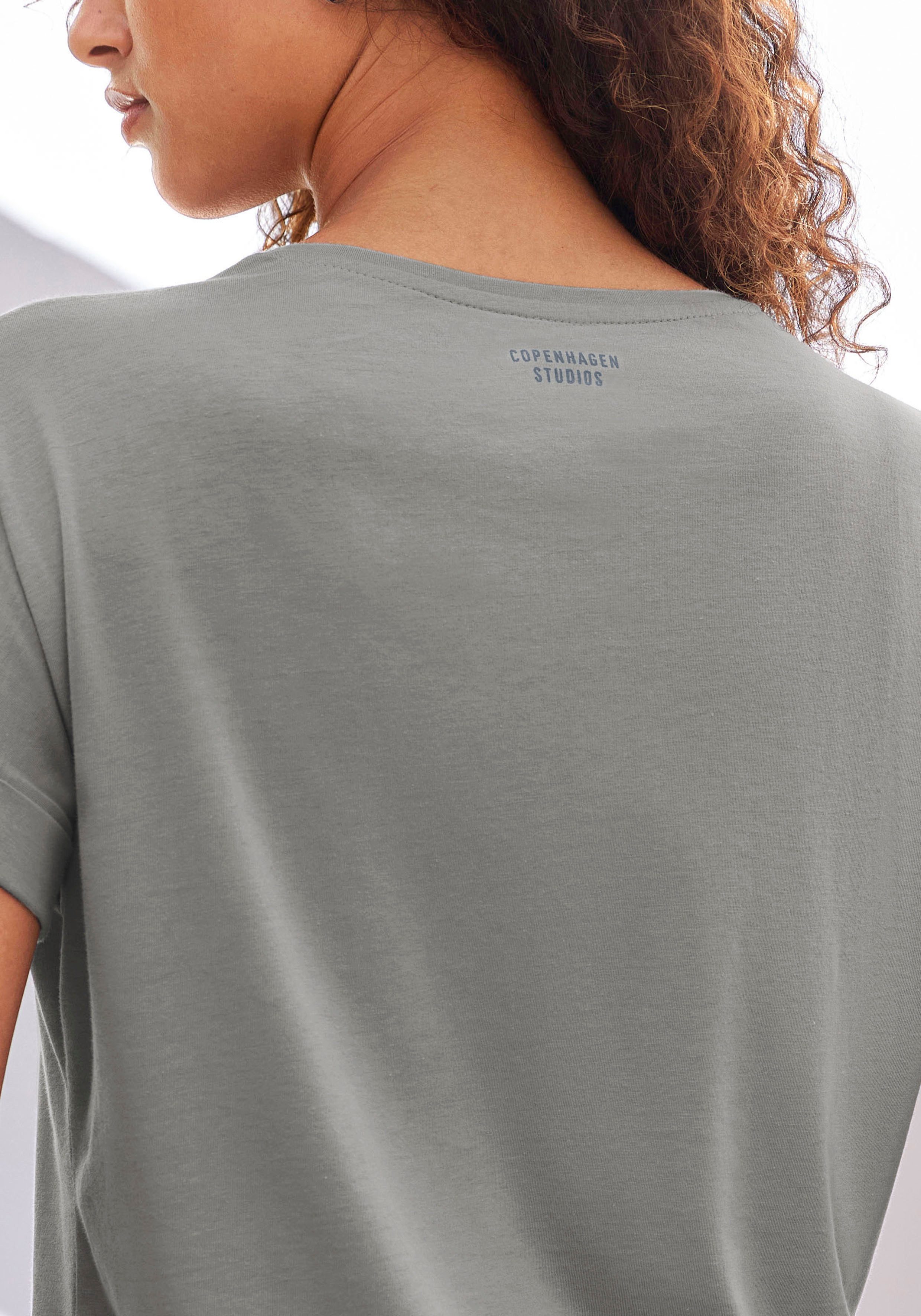 Copenhagen Studios T-shirt Met subtiele logoprint achteraan van zachte jersey kwaliteit met biologische katoen