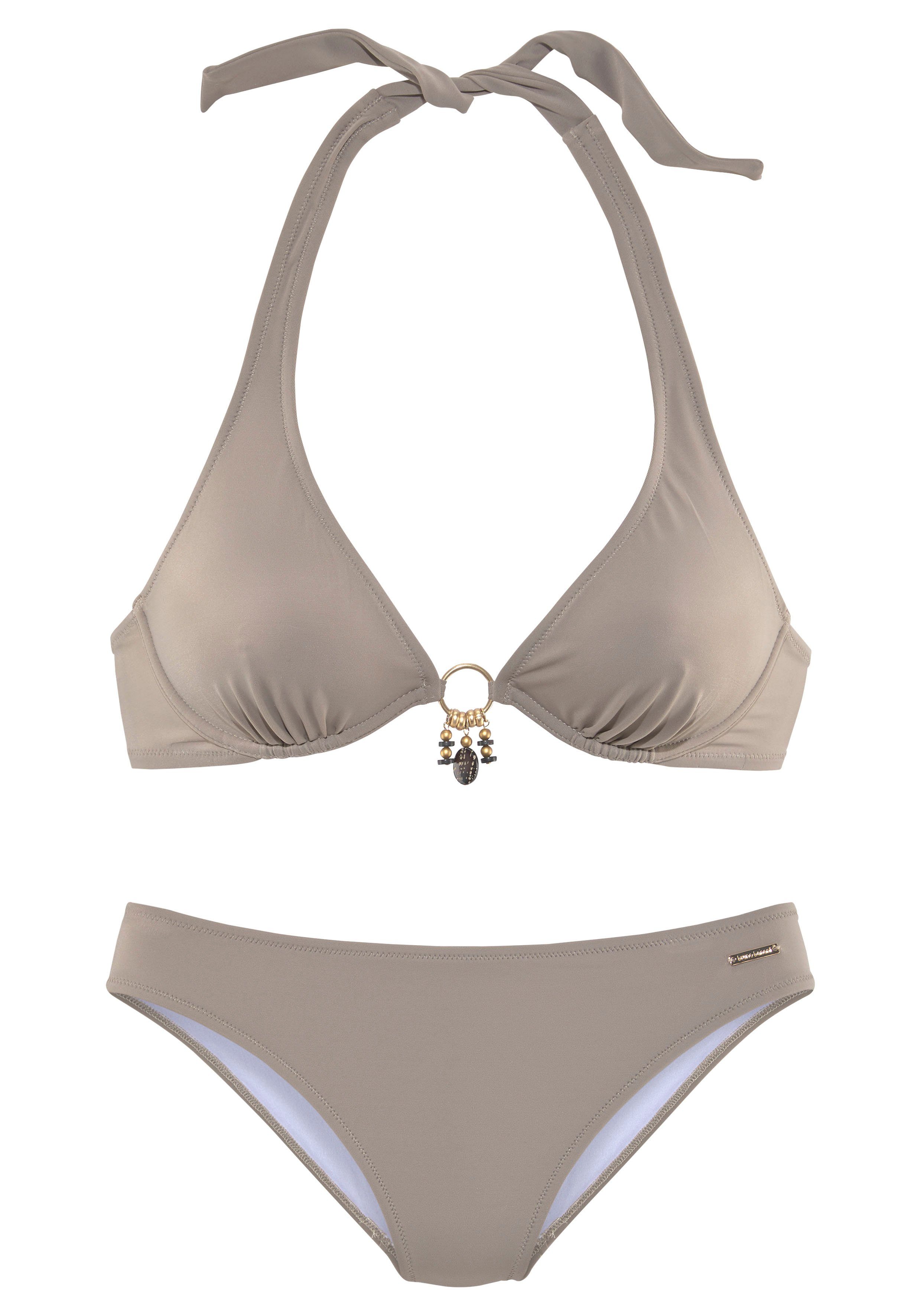 Bruno Banani Beugelbikini met goudkleurig/zwarte accessoires