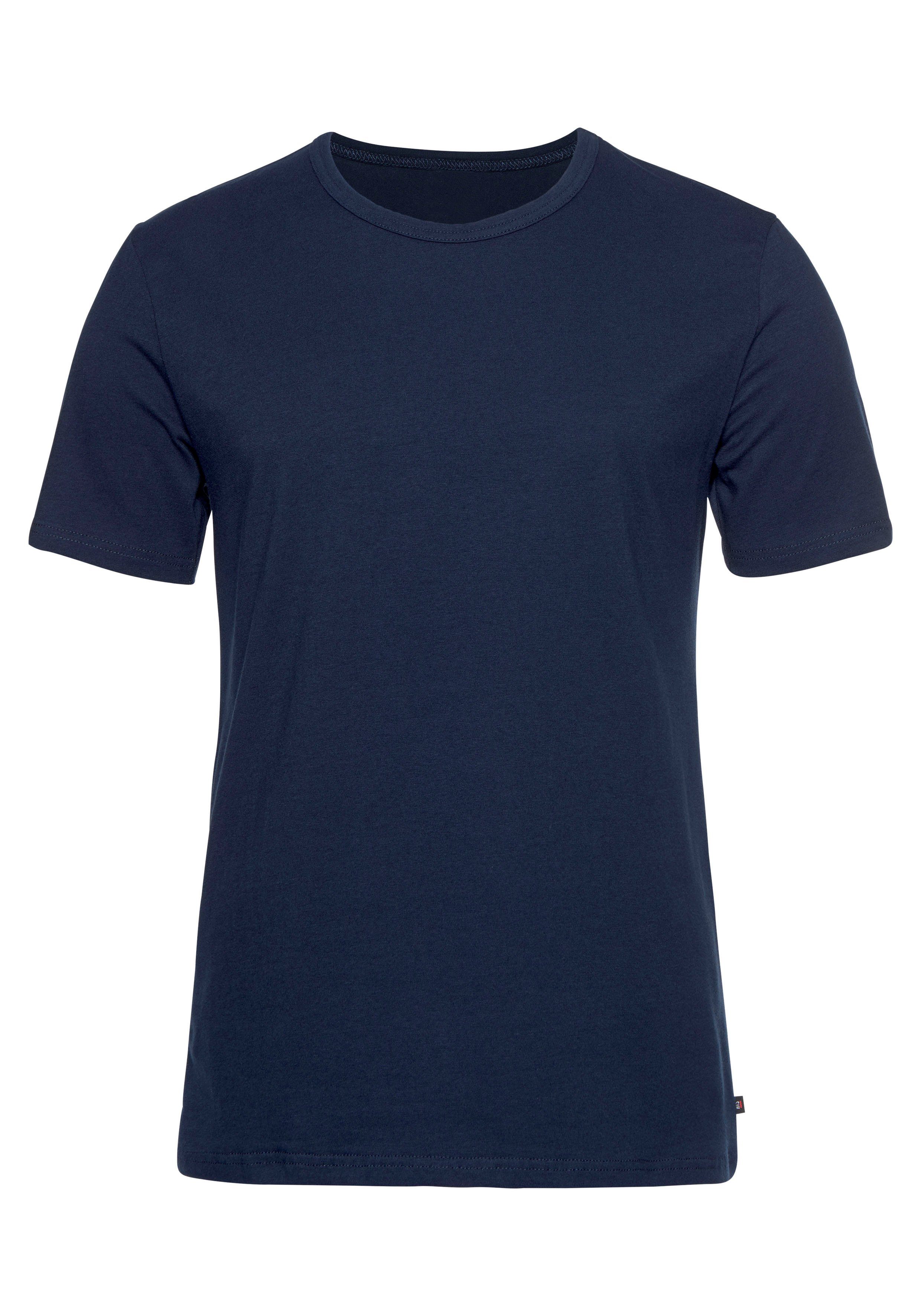 H.I.S T-shirt met ronde hals perfect als ondershirt (2-delig, Set van 2)