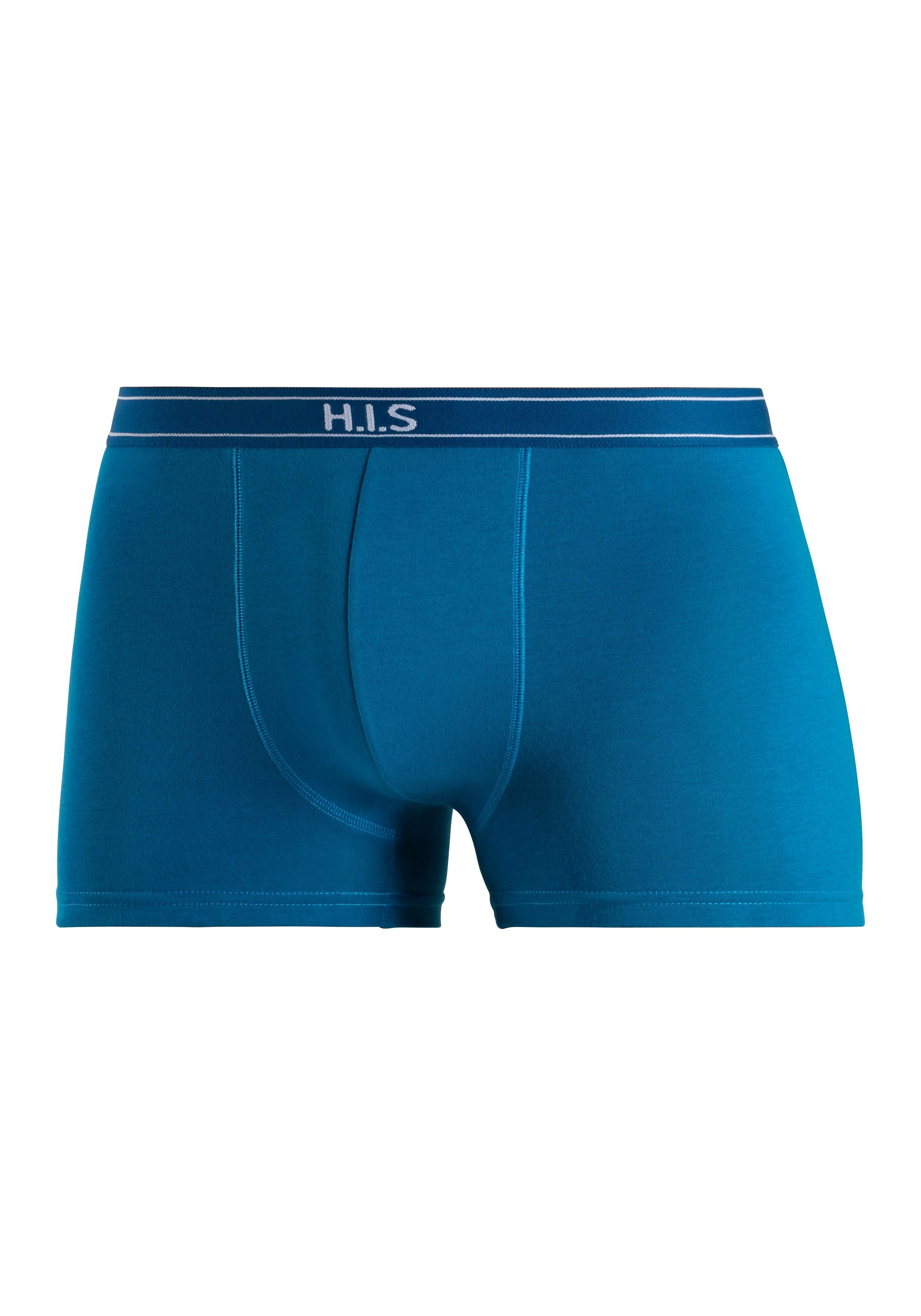 H.I.S Boxershort voor heren met strepen en logo op de band (set, 5 stuks)