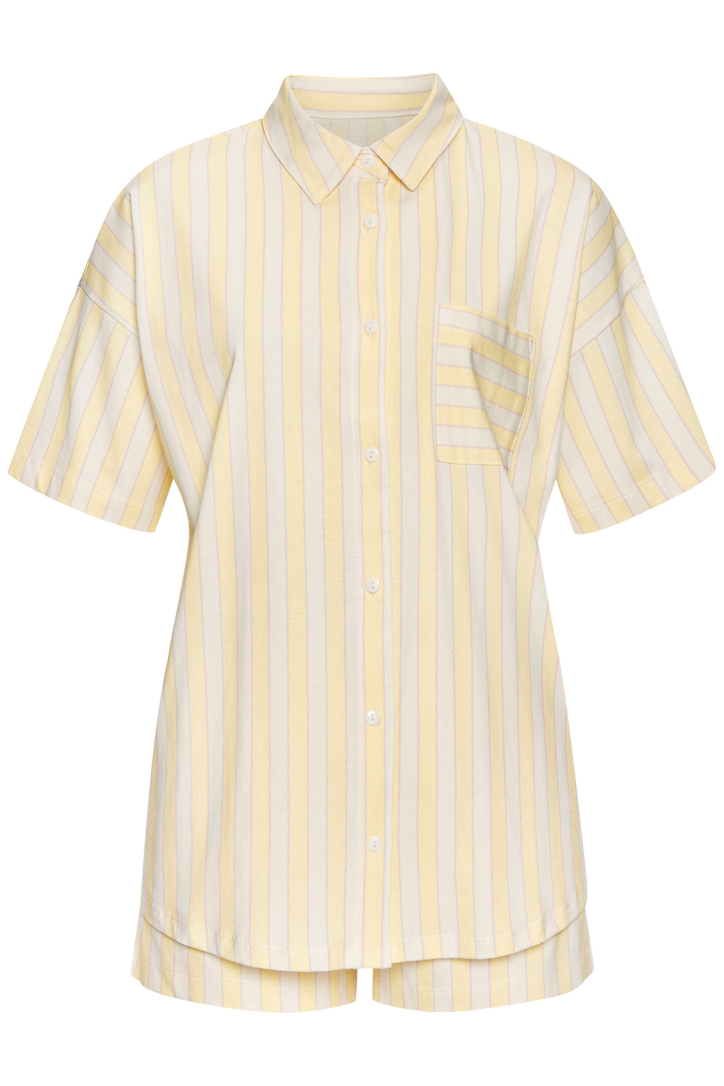 Vivance Dreams Shortama met fijn streepdessin (set, 2-delig)