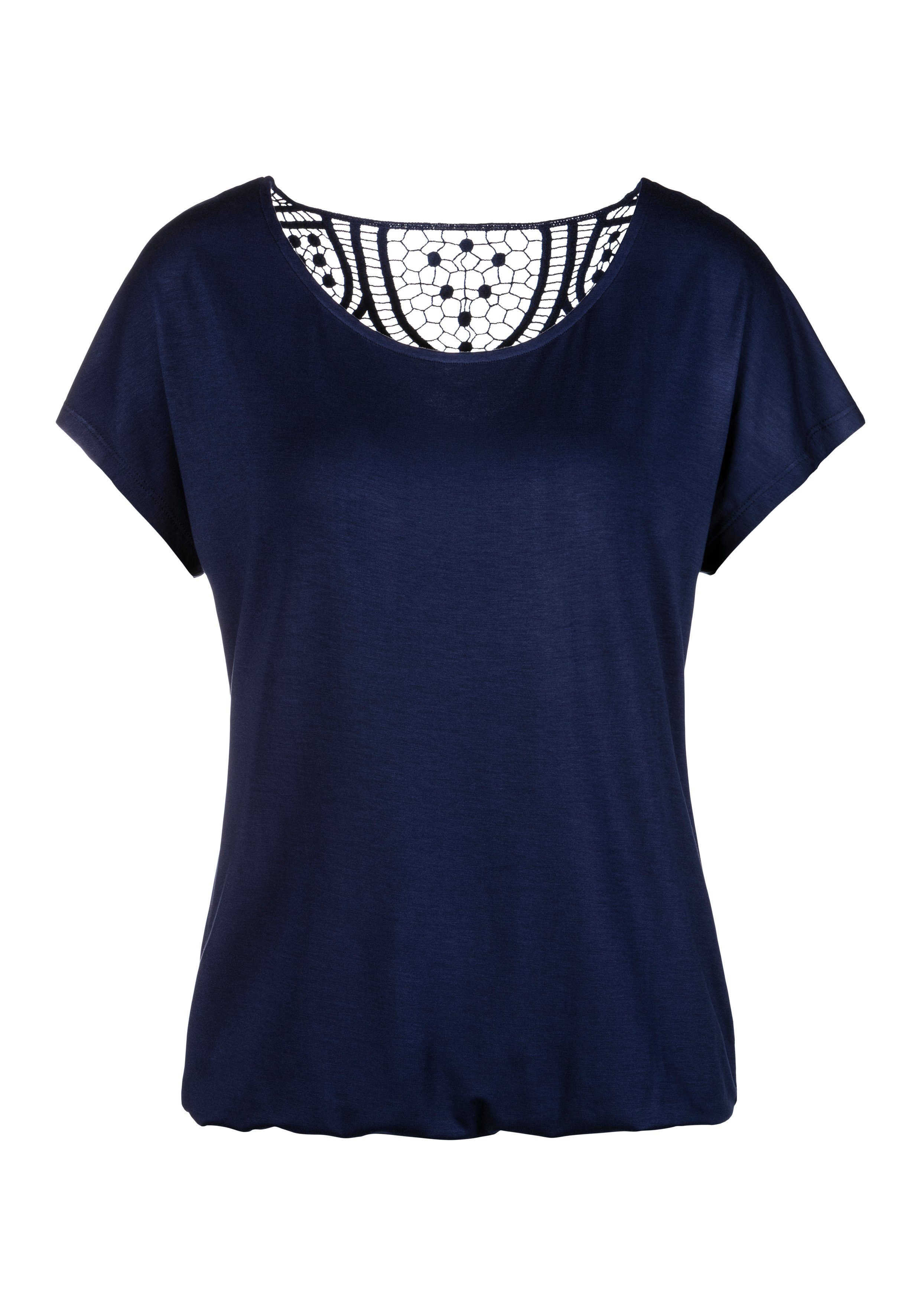 Vivance Shirt met korte mouwen Met haakwerk aan de achterkant