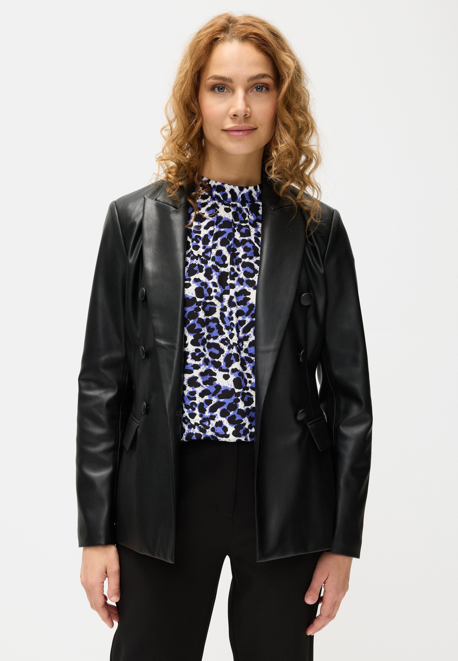 Lascana Blouse met korte mouwen met all-over print, damesblouse, sportief elegant