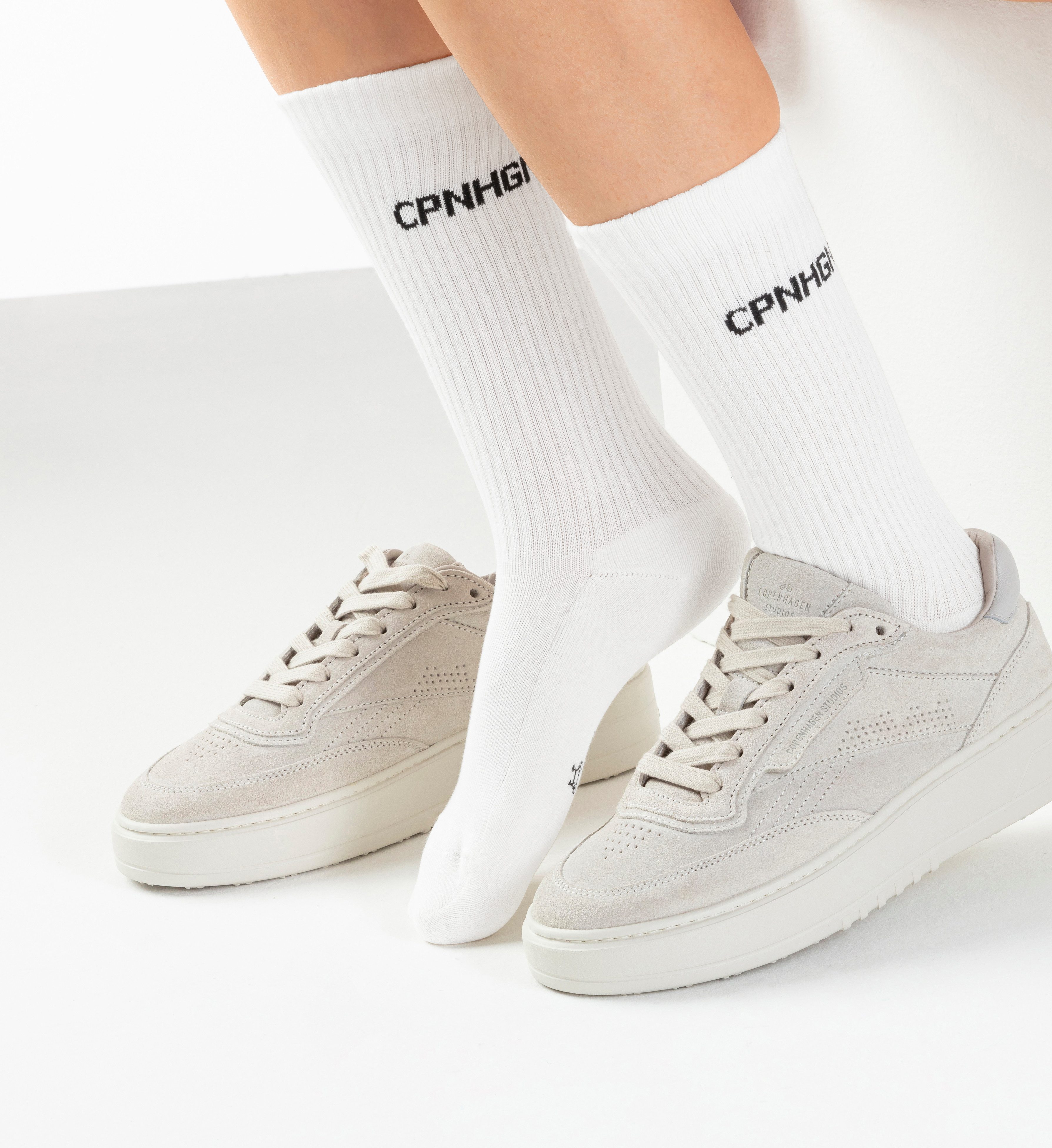 Copenhagen Studios Tennissokken met badstof, halve voet (set, 3 paar)