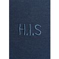 h.i.s comfortbroek met kleine omslag aan de pijpen blauw