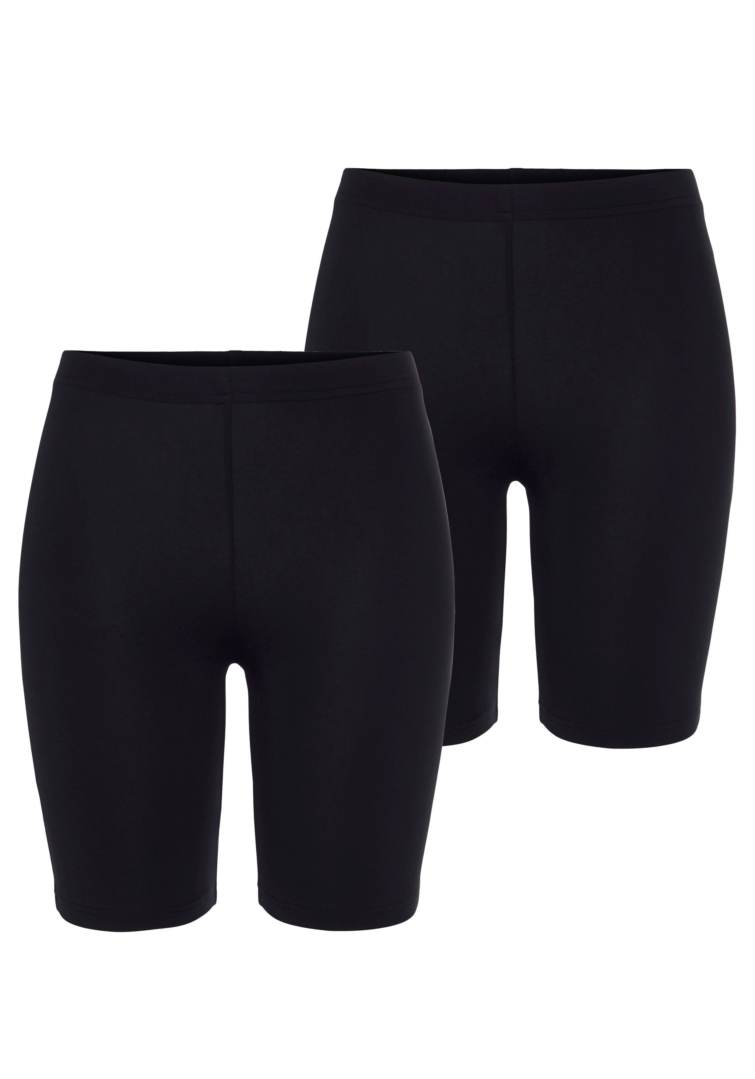 vivance active Fietsbroekje met rubberen tailleband, loungewear (Set van 2)