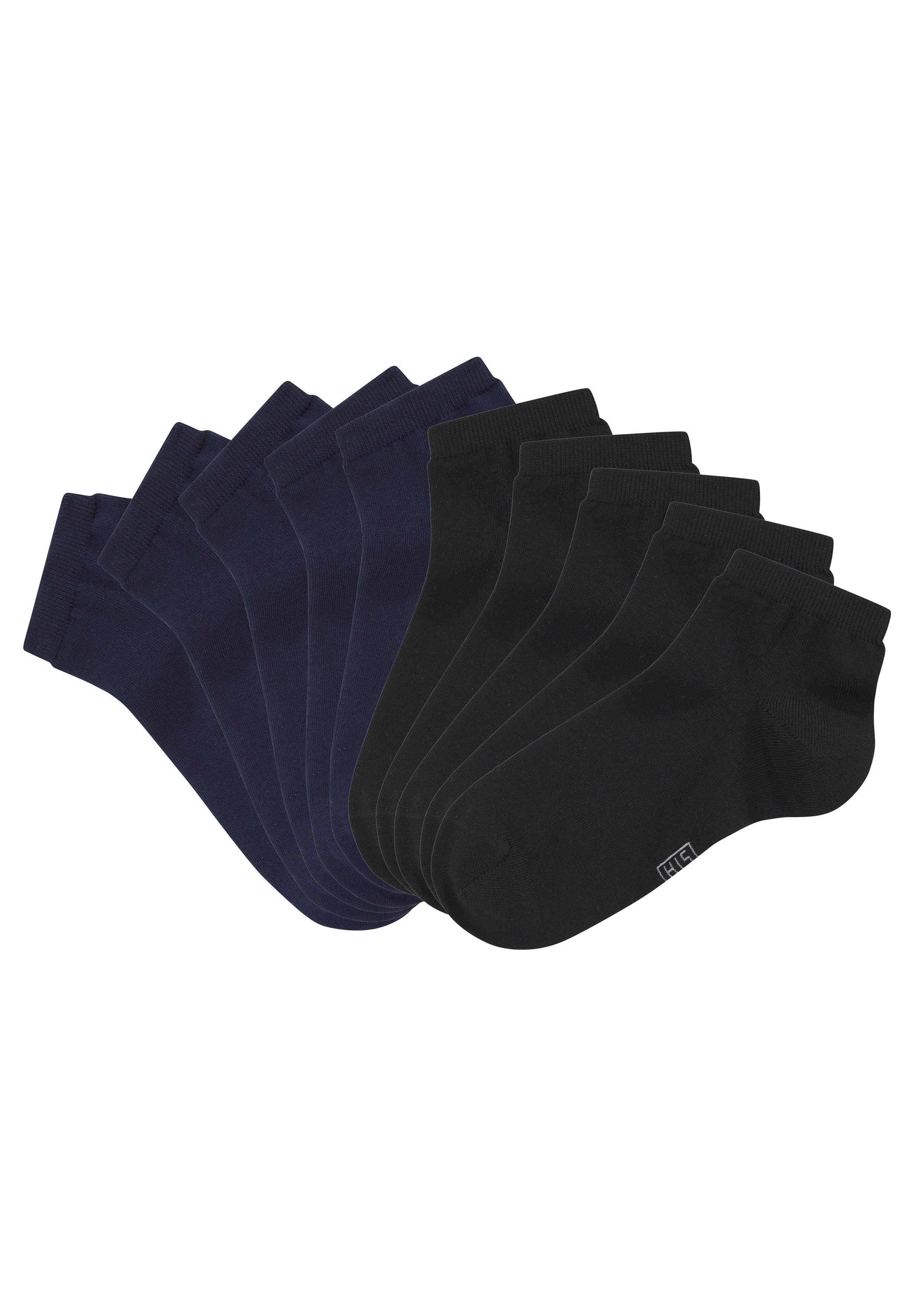 H.I.S Basic sokken twee lengtes in combipack (set, 20 paar)