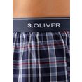 s.oliver red label beachwear geweven boxershort weefband met logo (set, 2 stuks) blauw