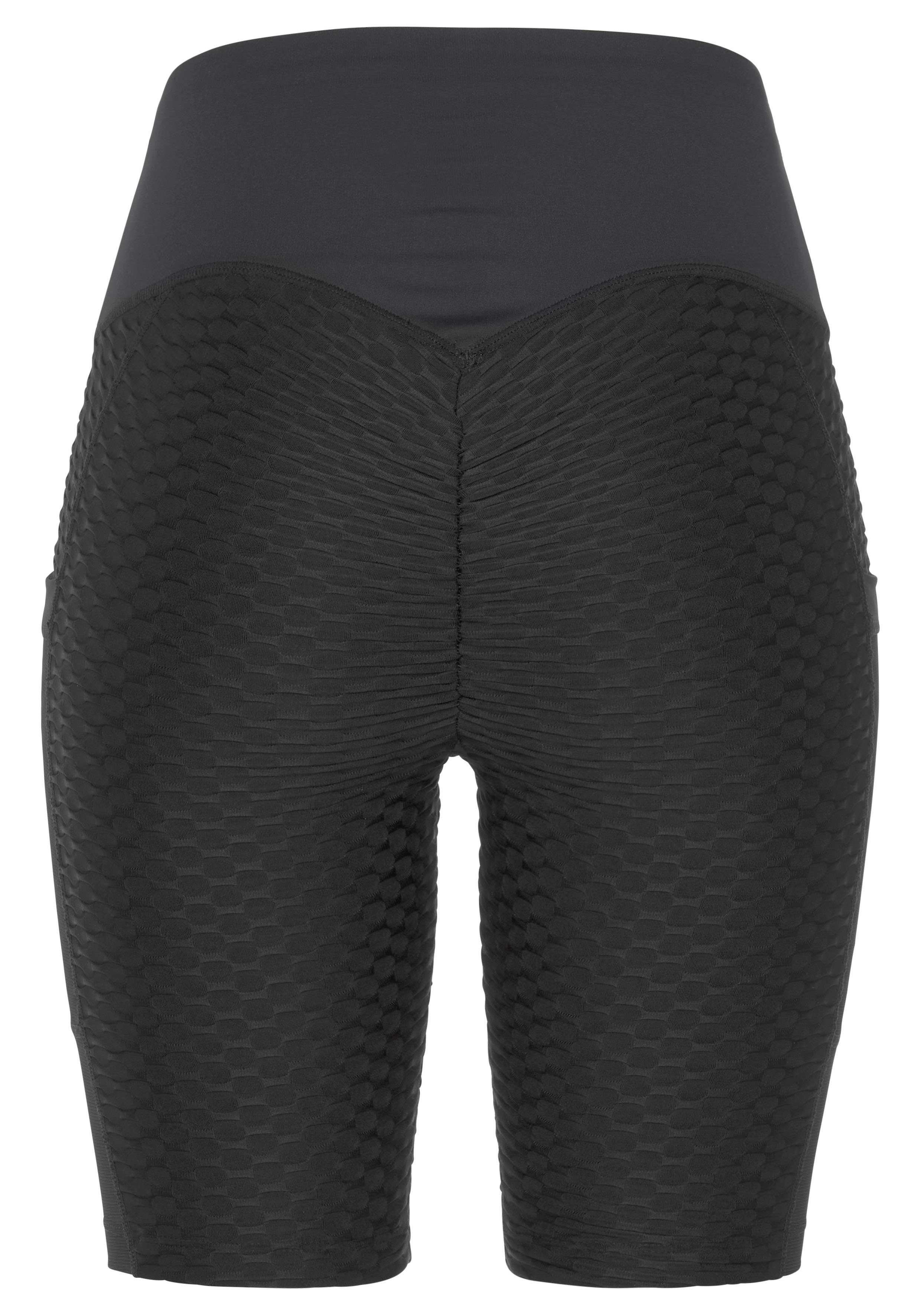 vivance active Fietsbroekje met honingraatdesign en twee zakken