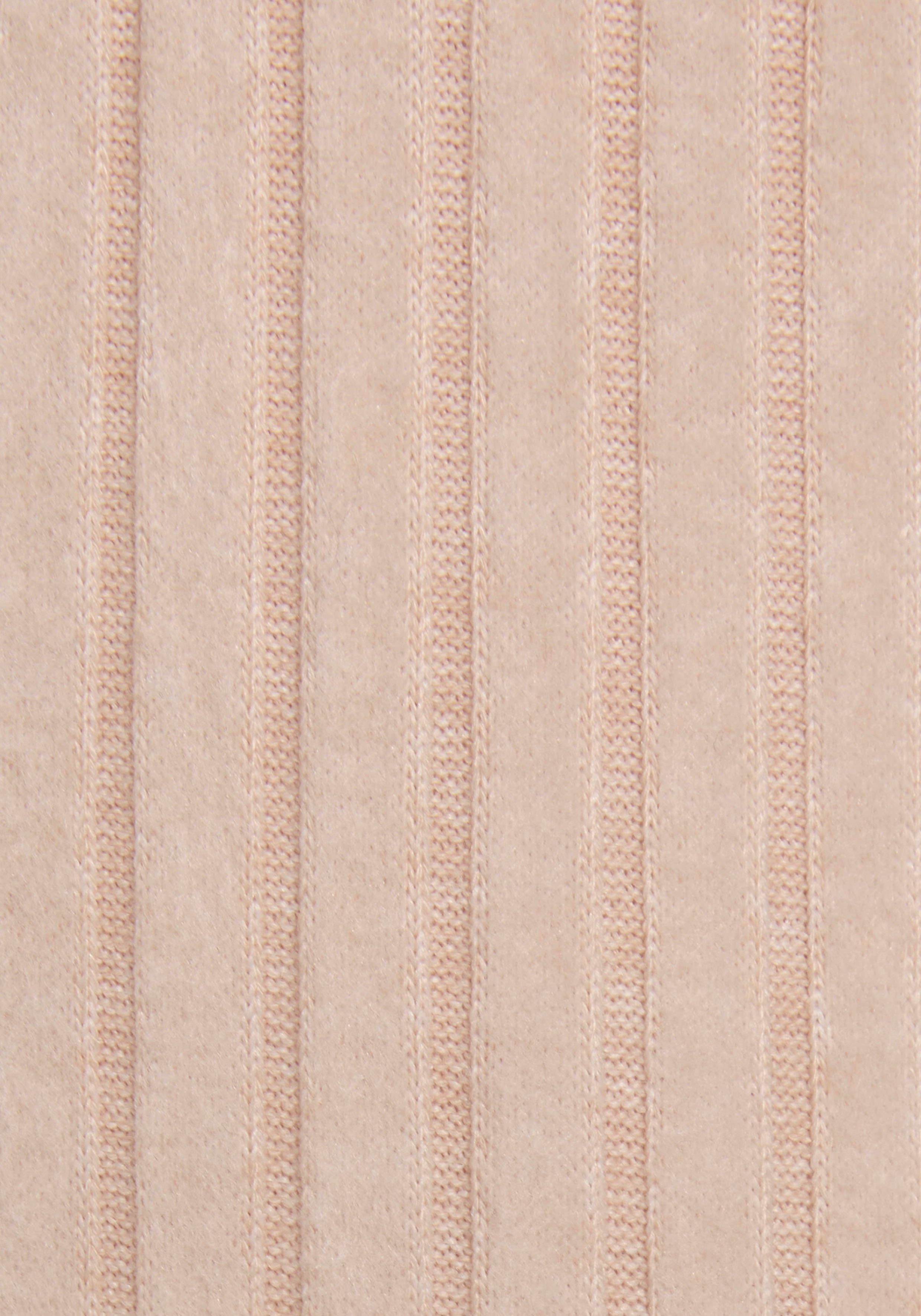 Lascana Homewearbroek -Loungebroek -lounge-/brei broek met wijde pijpen en zijzakken, loungewear (1-delig)