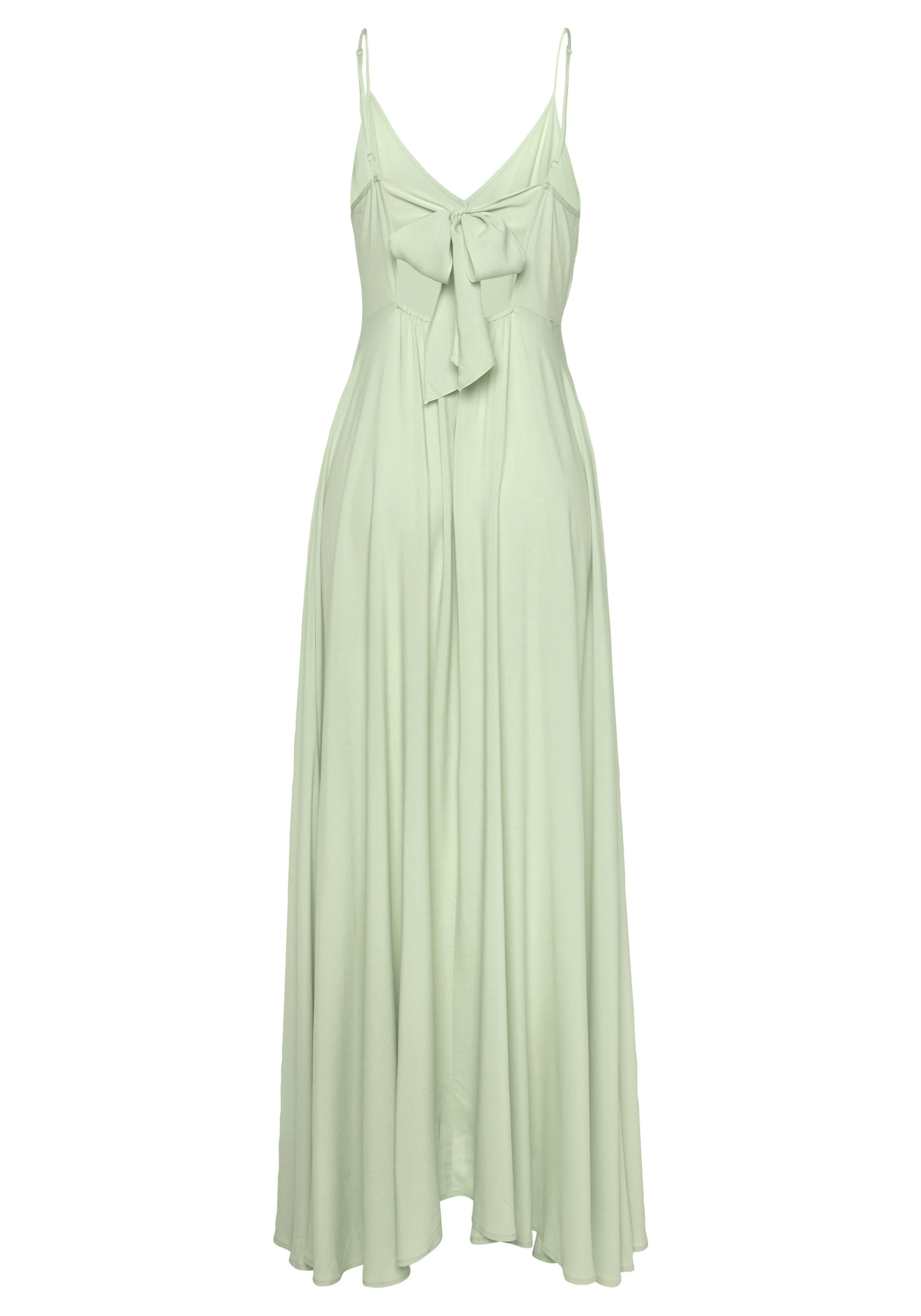Lascana Maxi-jurk van geweven viscose, cut-outs op de rug, zomerjurk