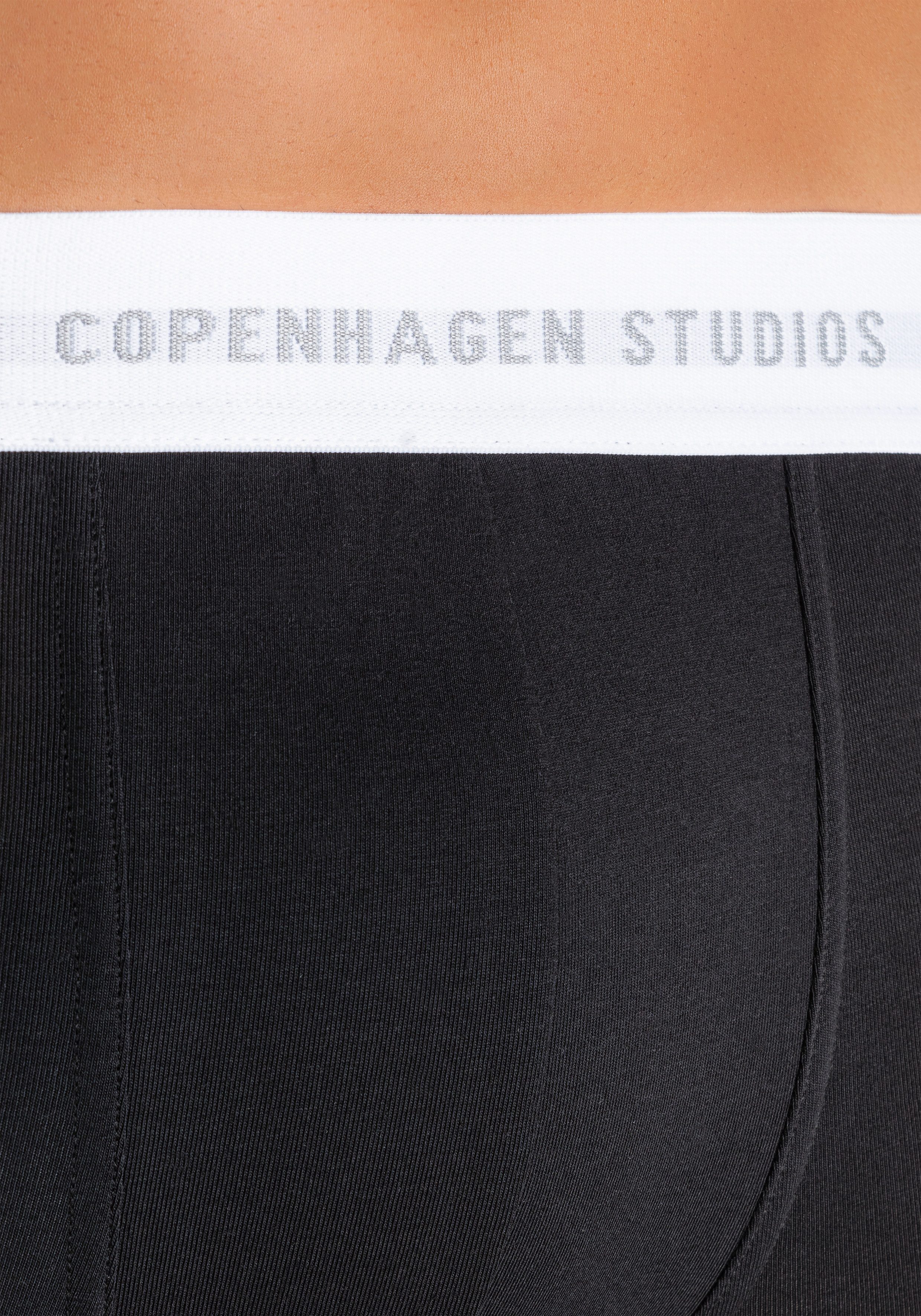 Copenhagen Studios Boxershort voor heren met witte logo-tailleband (3 stuks)