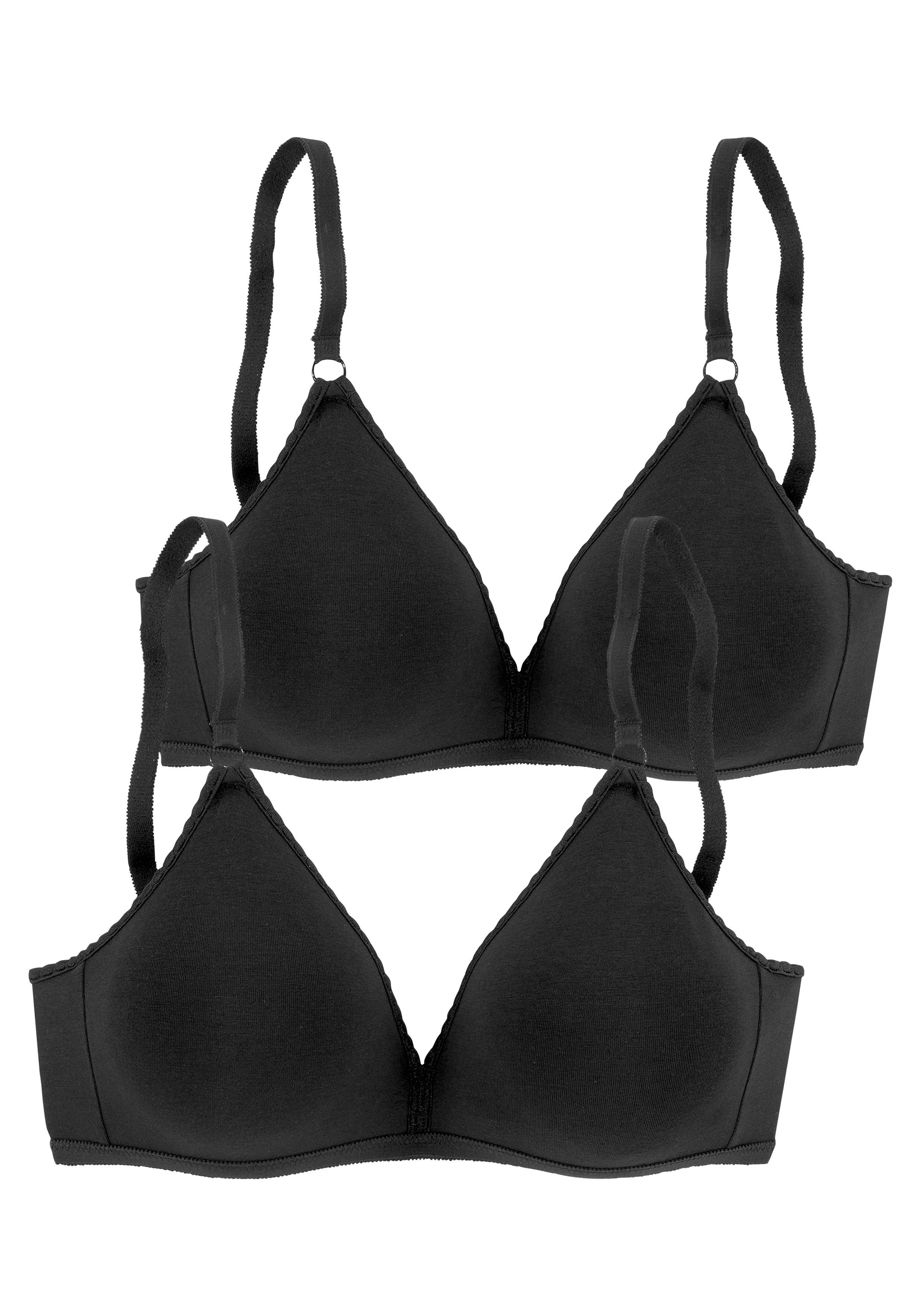 Petite fleur Soft-bh zonder beugels, driehoeksvorm (Set van 2)