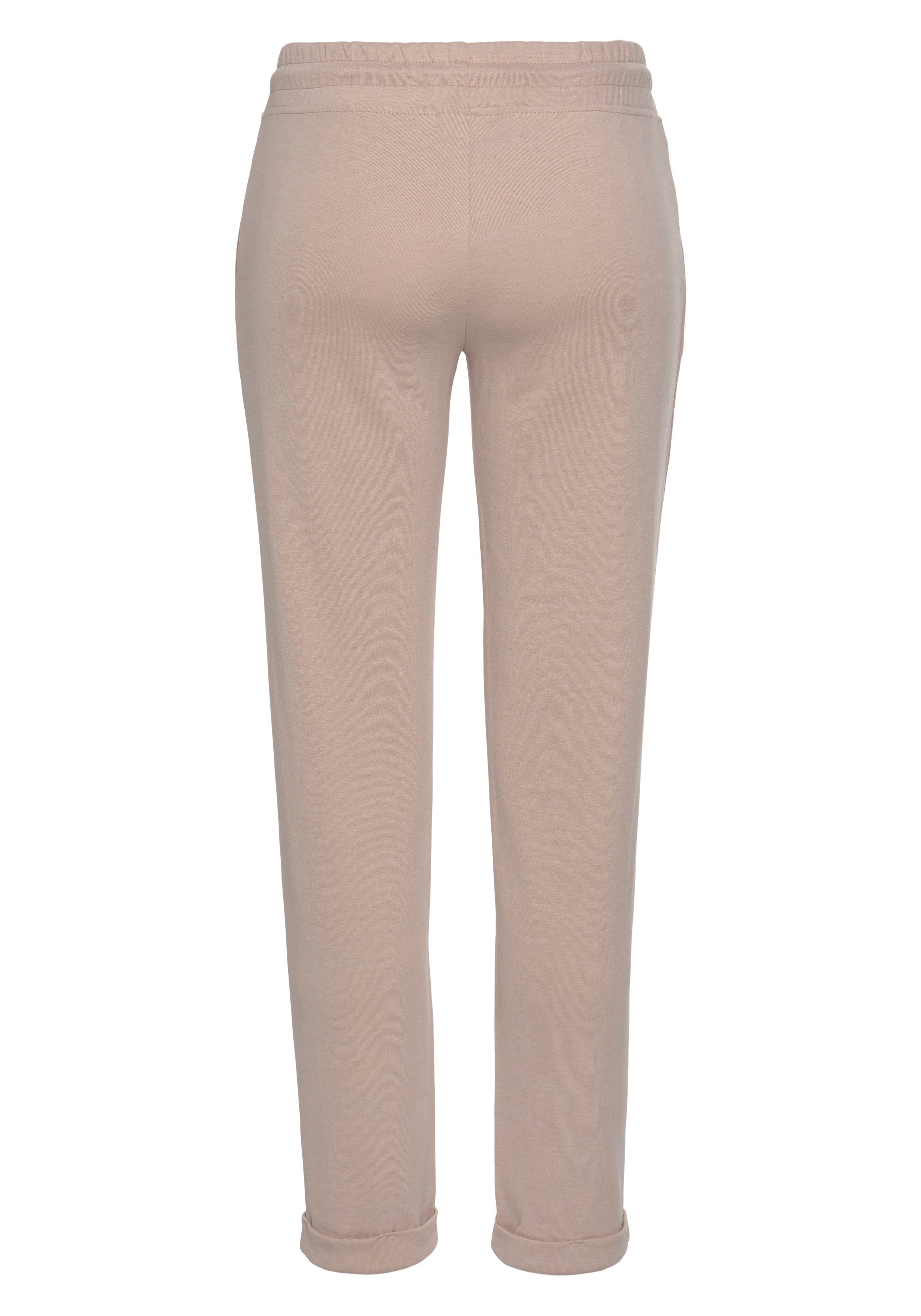 H.I.S Sweatbroek / relaxbroek / sweatbroek Slipbroek met kleine omslag aan de zoom, loungewear