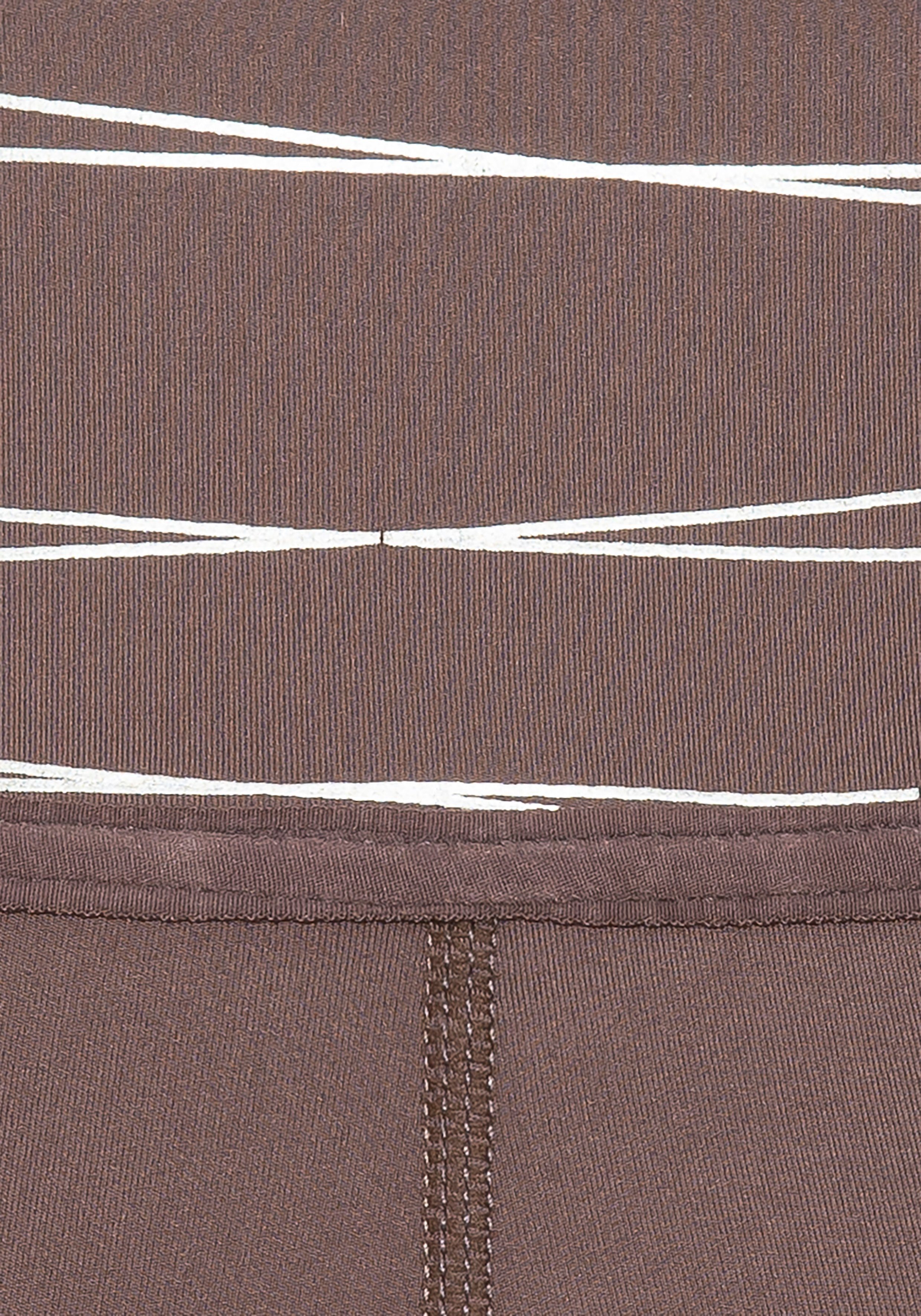 vivance active Short Korte broek Sportshorts met brede tailleband en print