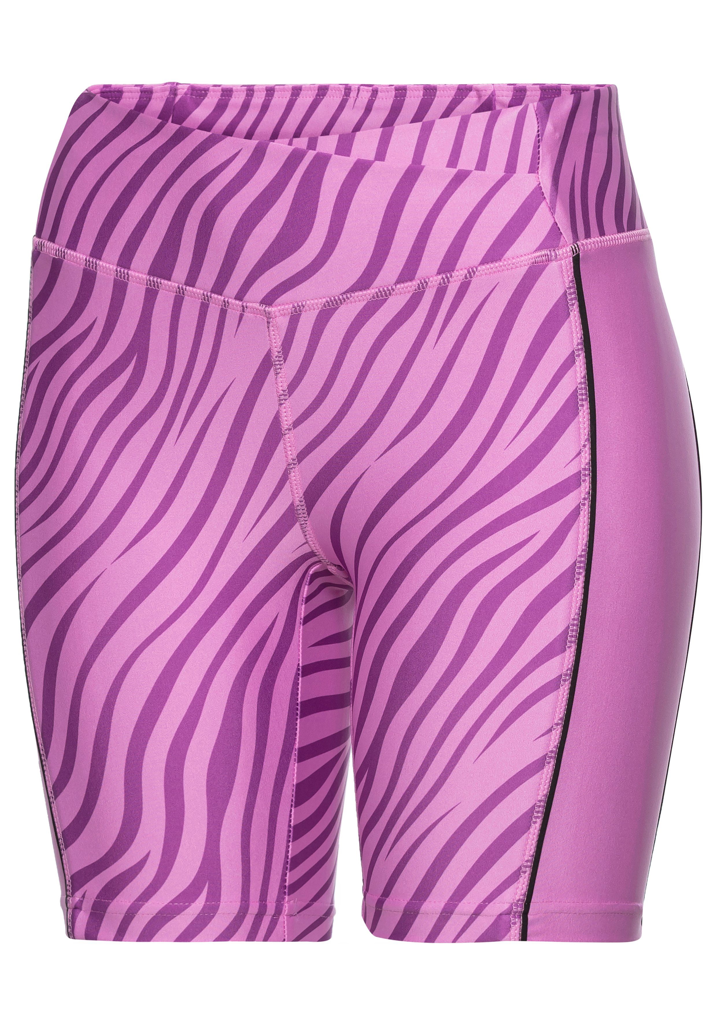 active by Lascana Short -Sportshorts, Korte broek Sportshorts met subtiele zebraprint