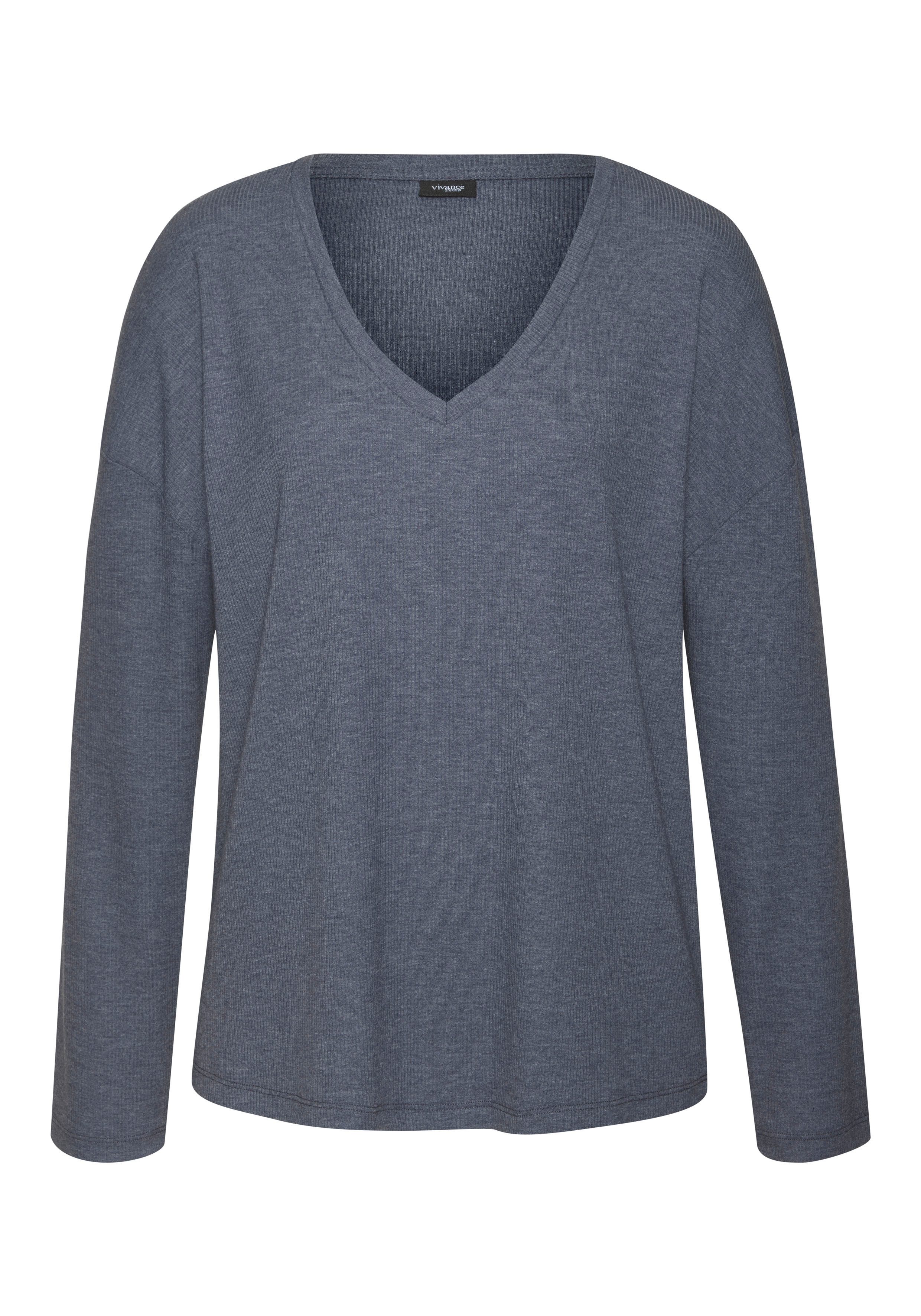 Vivance Dreams Shirt met lange mouwen in zachte ribkwaliteit