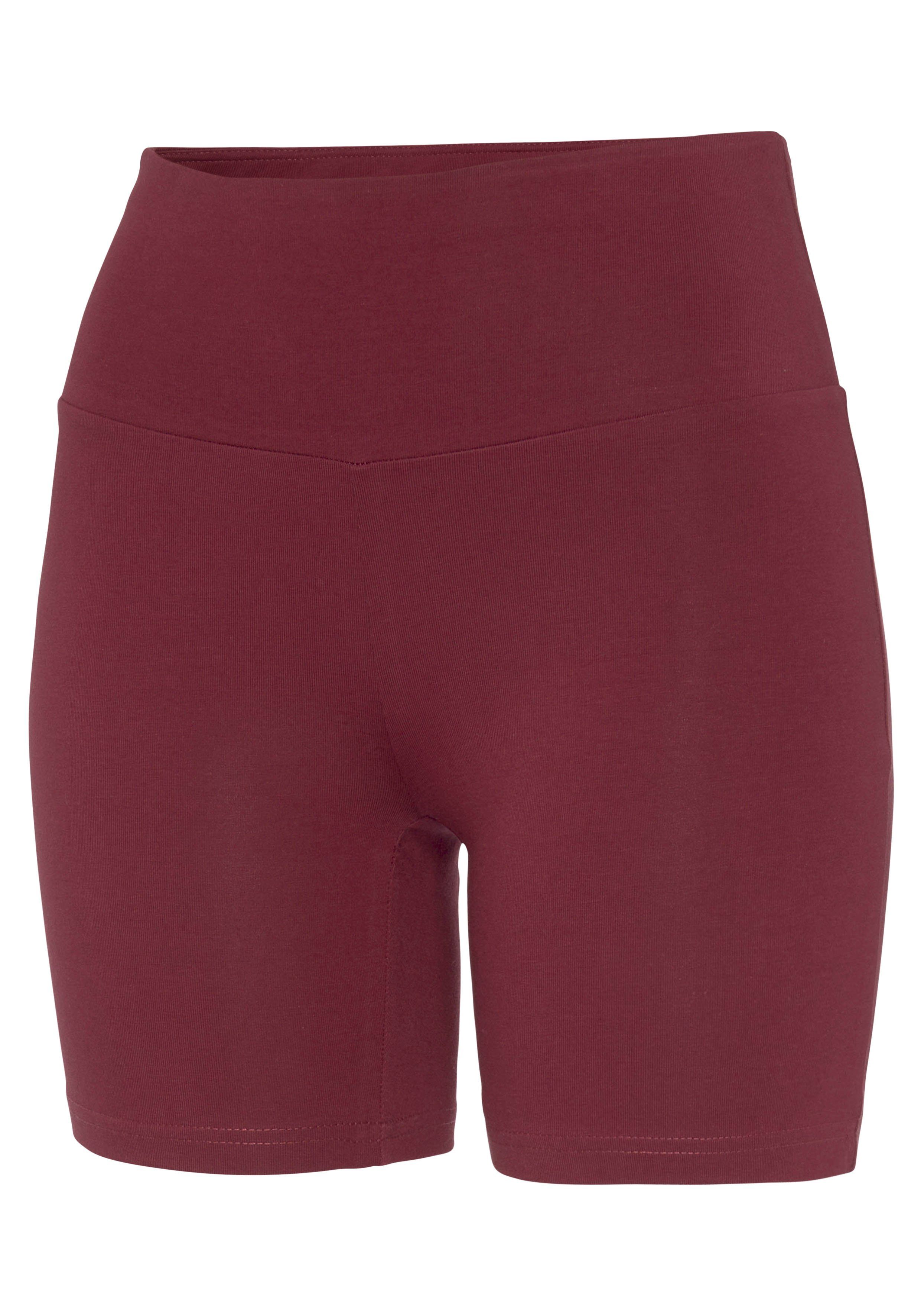 Lascana Short met brede boord en logoprint