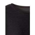 vivance shirt met 3-4-mouwen van lichte tricotkwaliteit zwart