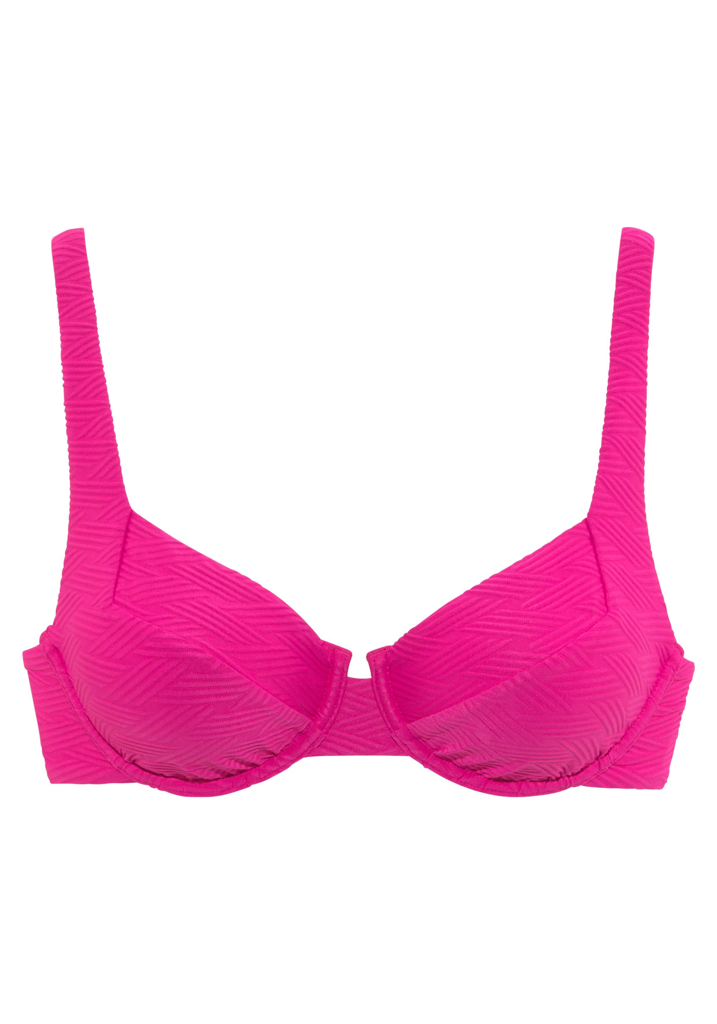 Sunseeker Bikinitop met beugels Loretta met structuurpatroon