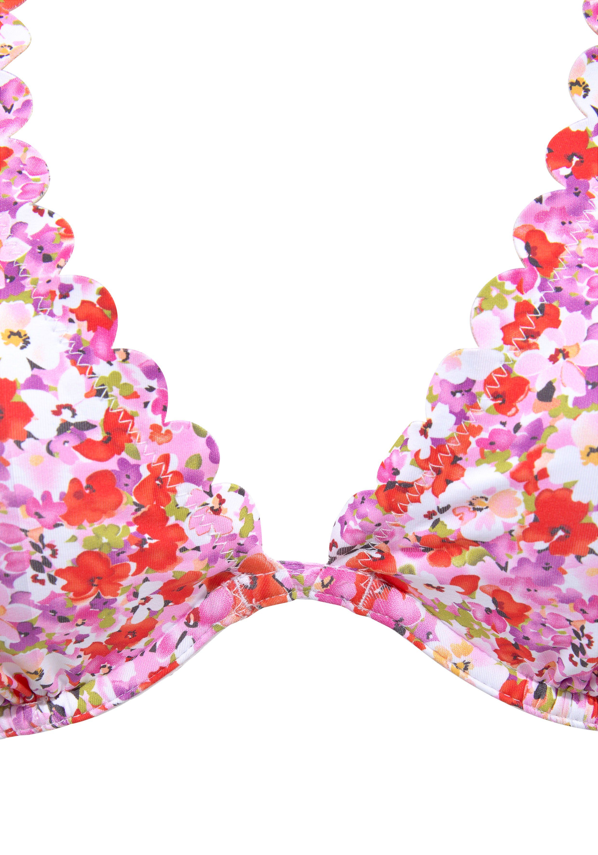 Lascana Bikinitop met beugels Jasmijn in bloemenprint