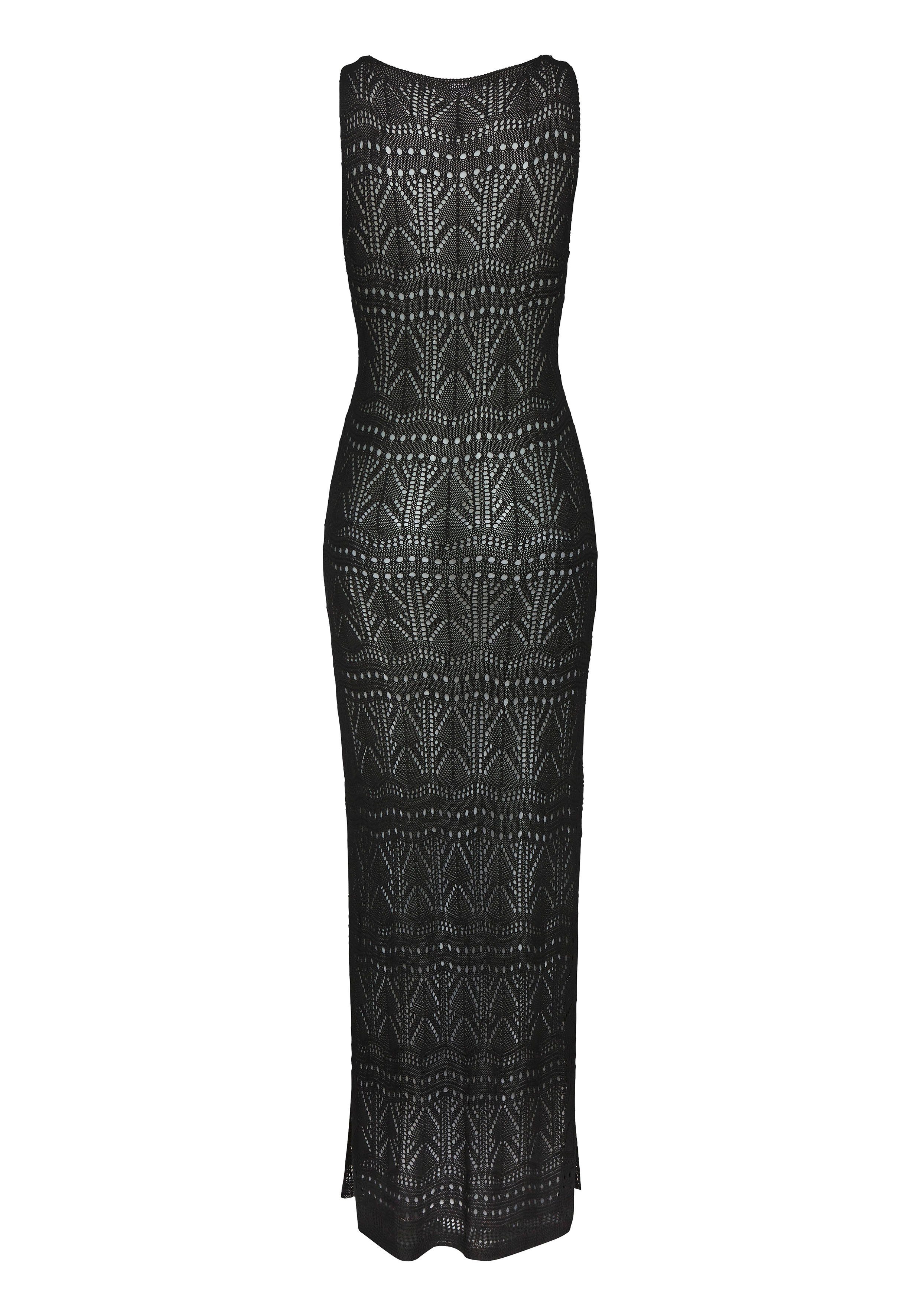 s.Oliver RED LABEL Beachwear Gebreide jurk in maxi lengte