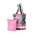 venice beach shopper , grote schoudertas met klein binnenvak en sportief design roze