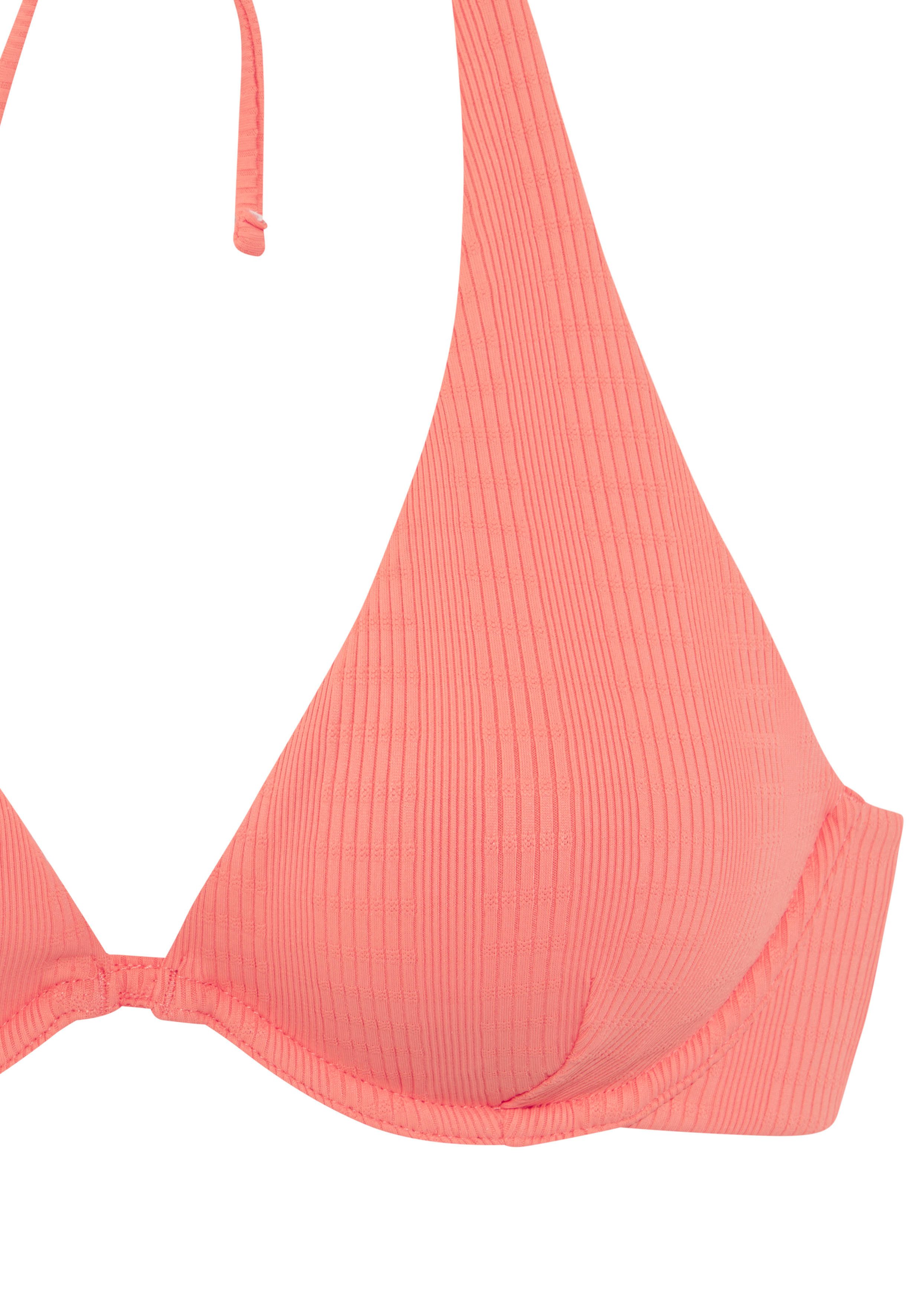 Copenhagen Studios Beugelbikinitop Nela van modieuze structuurstof