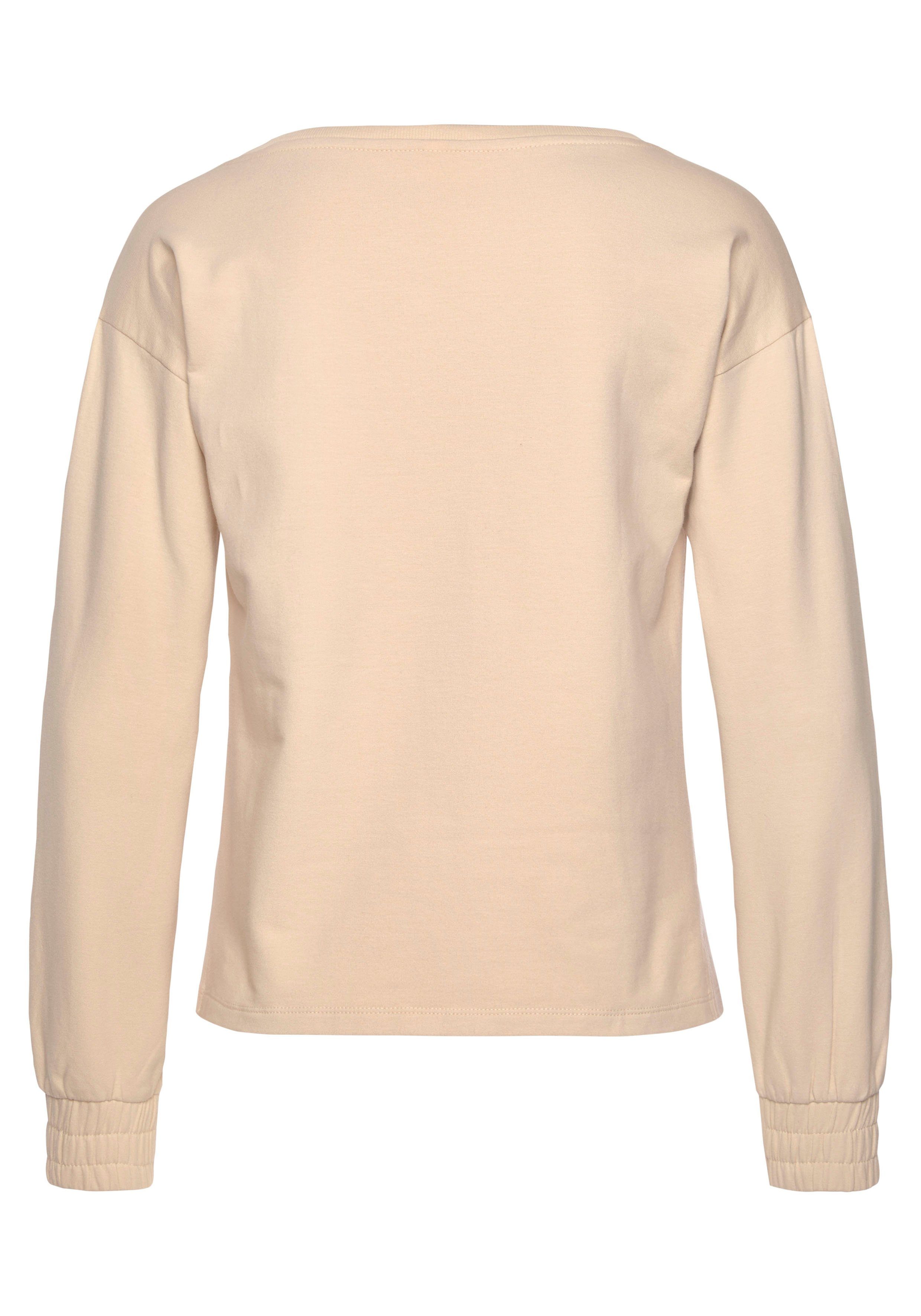 Bench. Loungewear Sweatshirt met gerimpelde mouwmanchetten, loungepak