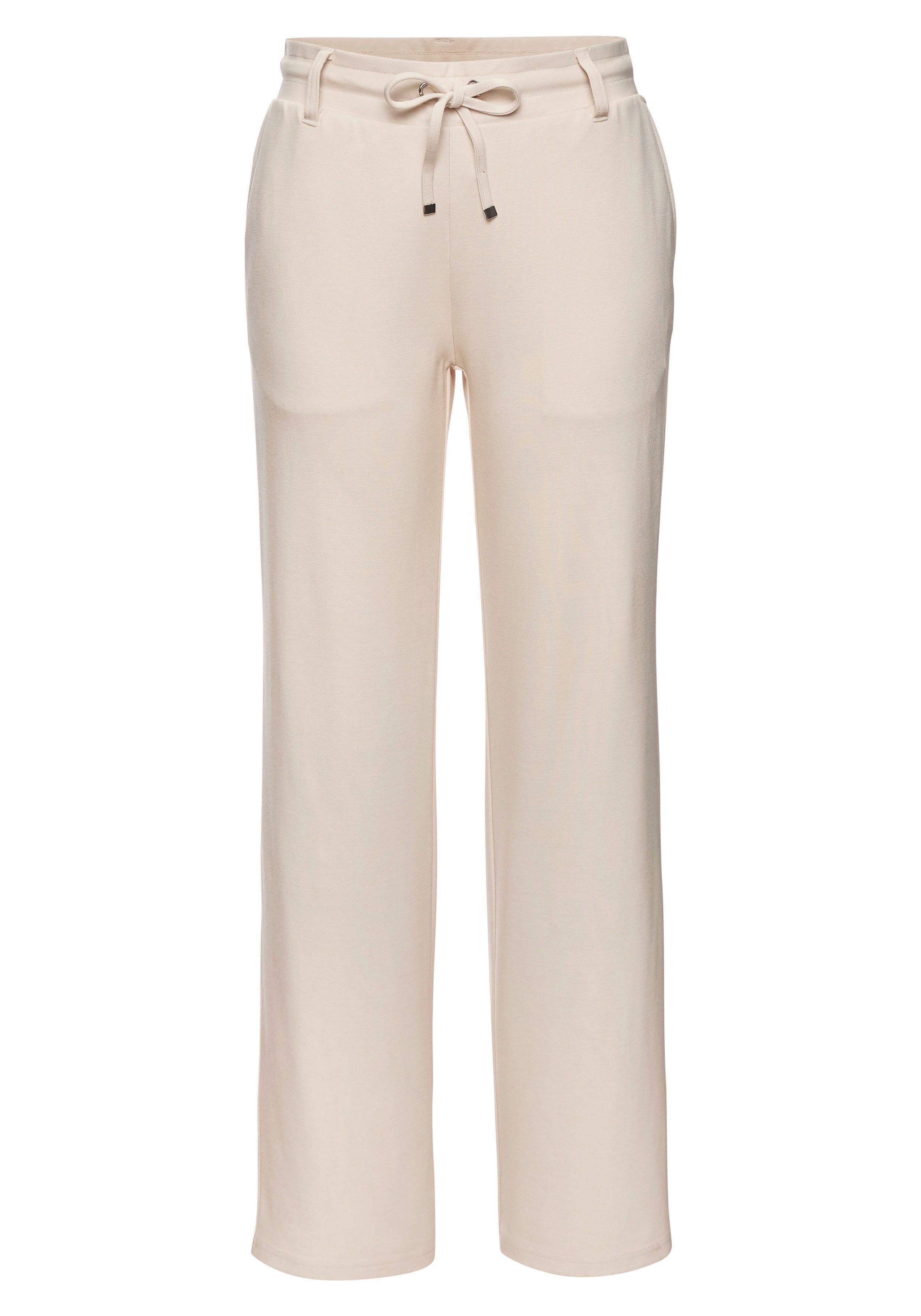 Lascana Homewearbroek in zacht vloeiend materiaal, loungewear