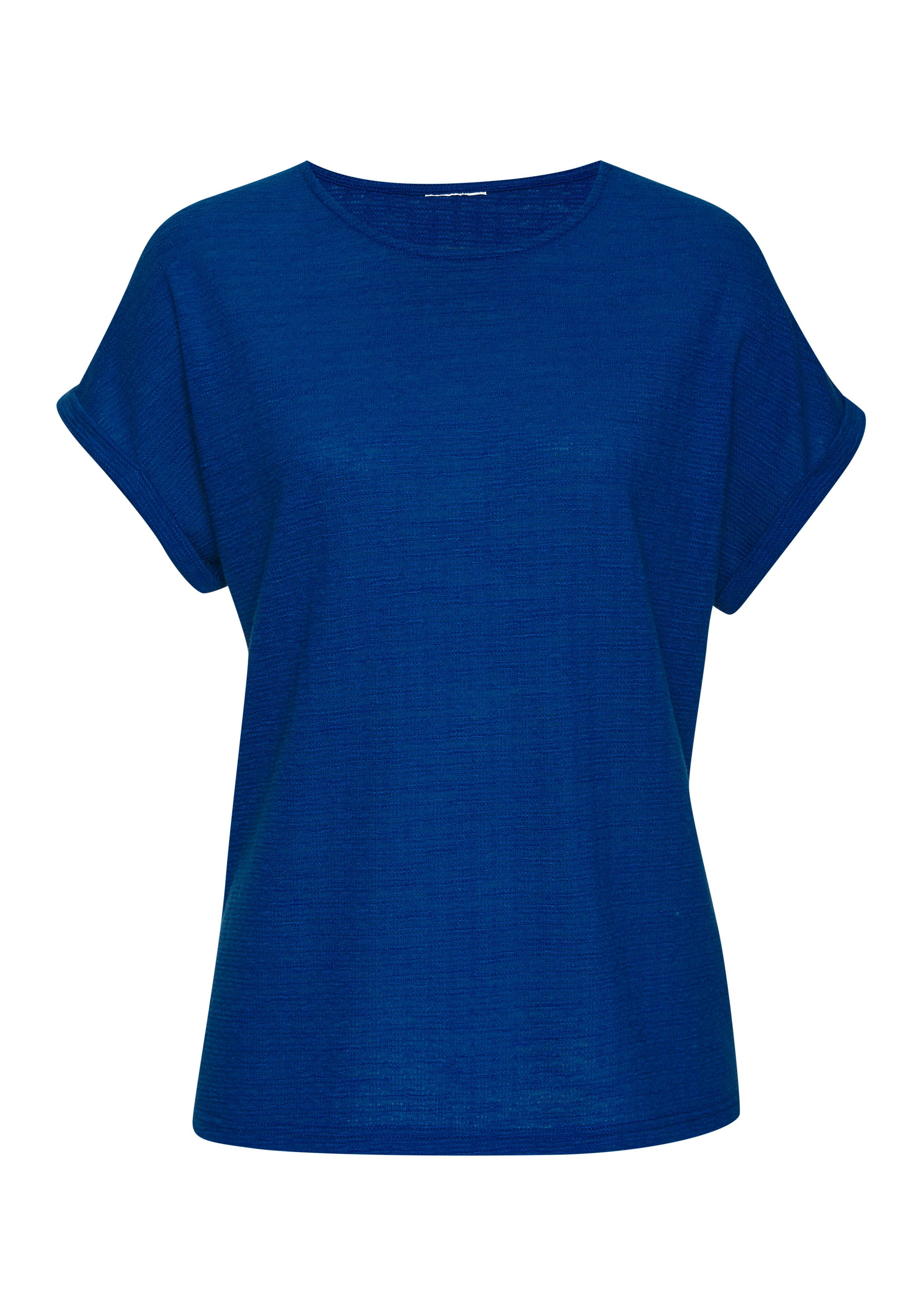 Vivance T-shirt Van strijkvrije structuur brei van kreukvrije structuurbrei en met gerecycled polyestervezels (Set van 2)