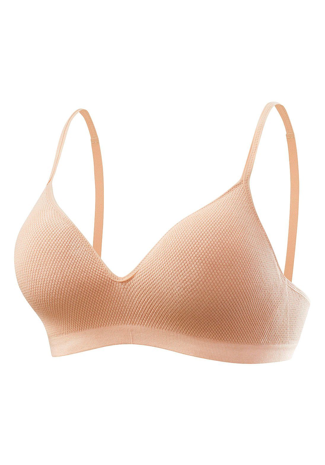 Lascana Push-up-bh COMFY BRA zonder beugels in zachte katoenen stof, basic lingerie